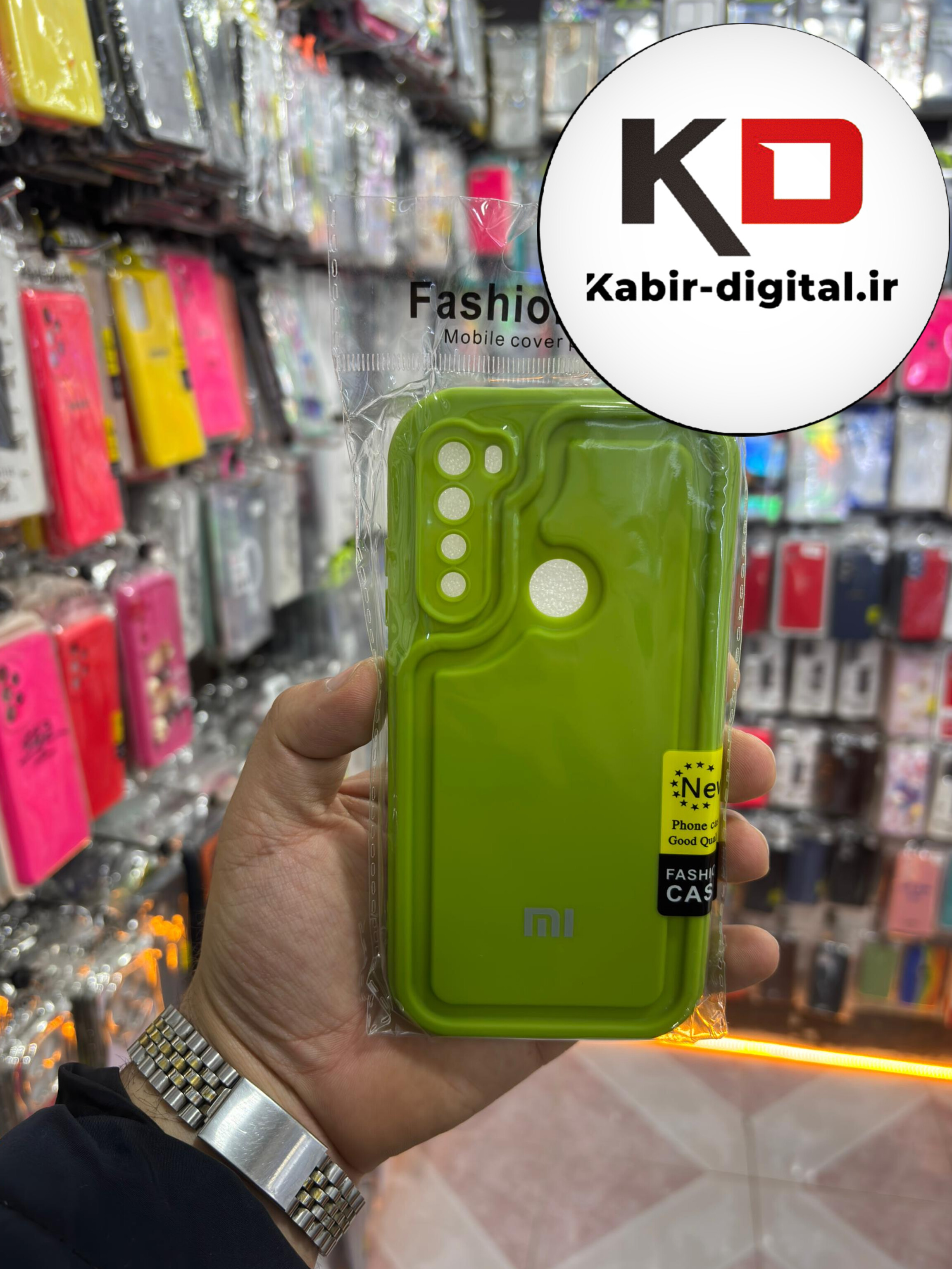 قاب گوشی Note 8 شیائومی طرح سیلیکونی Solid جدید محافظ لنزدار سبز