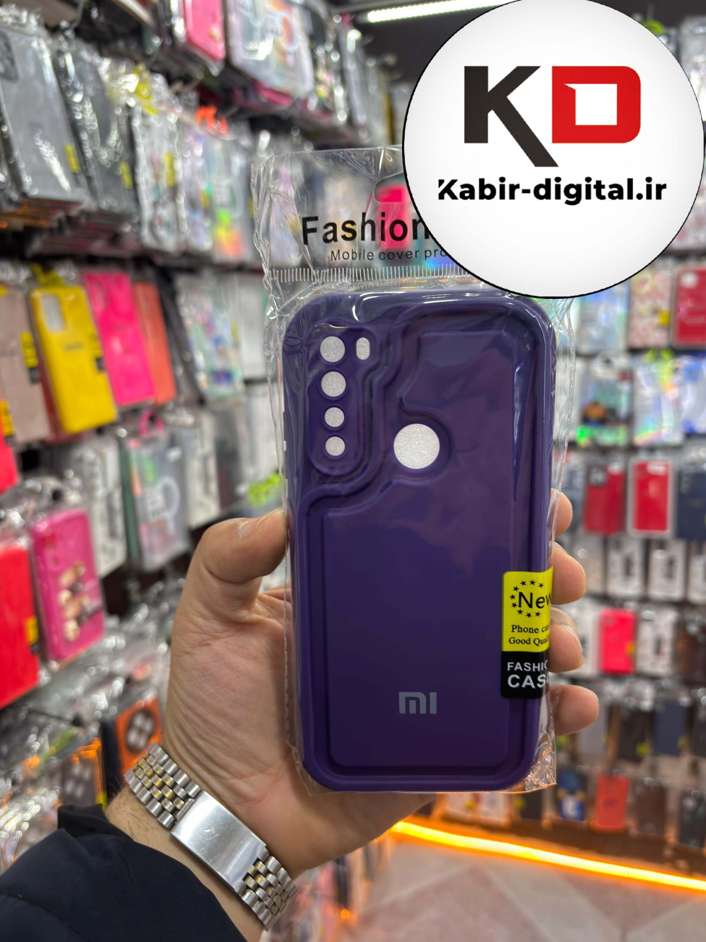 قاب گوشی Note 8 شیائومی طرح سیلیکونی Solid جدید محافظ لنزدار بنفش