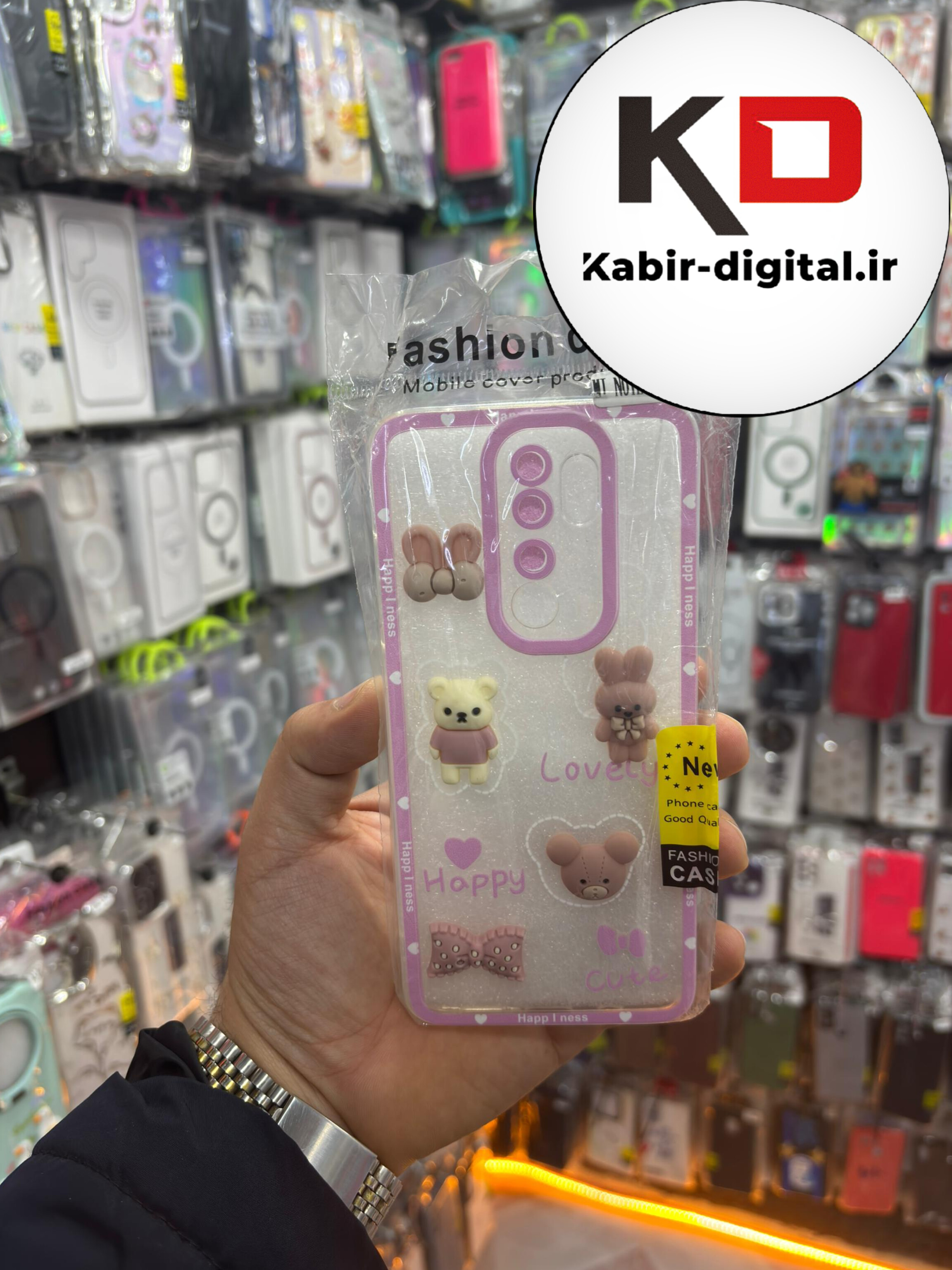 قاب گوشی Note 8 Pro شیائومی طرح عروسکی سه بعدی شفاف TPU کپسولی محافظ لنز دار طرح دخترانه