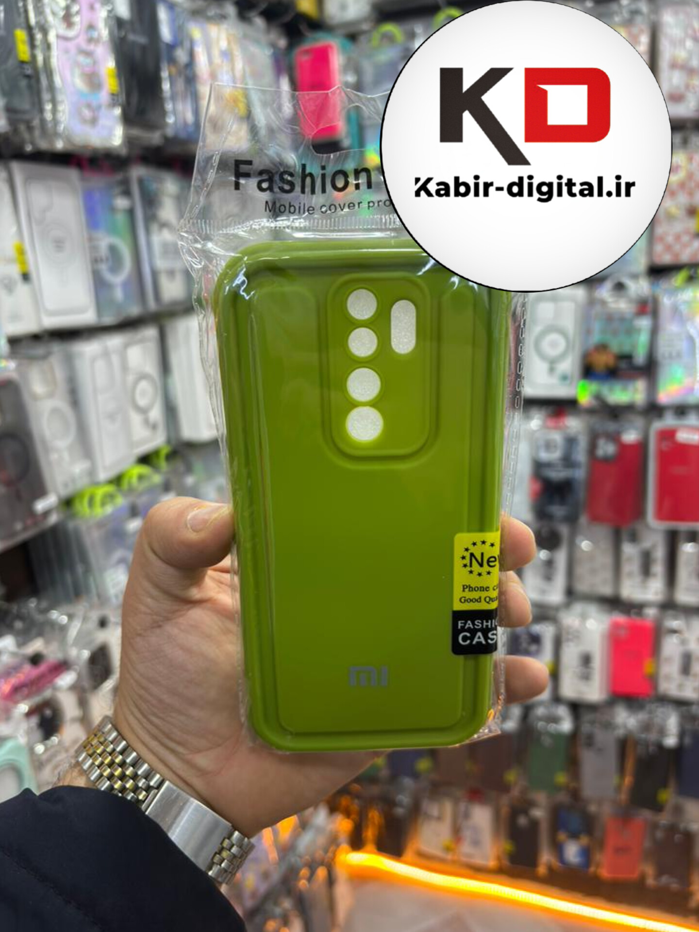 قاب گوشی Note 8 Pro شیائومی طرح سیلیکونی Solid جدید محافظ لنزدار سبز