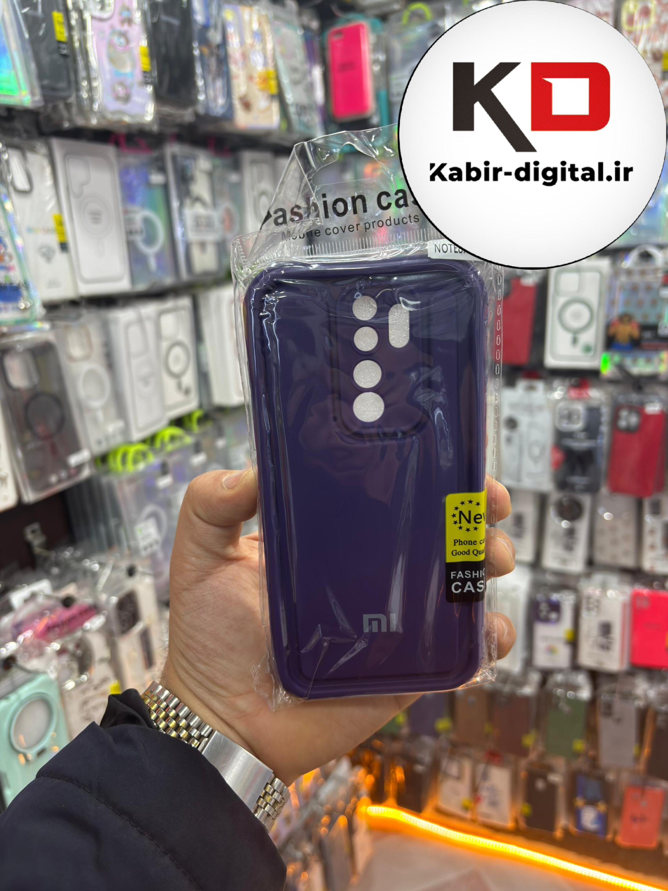 قاب گوشی Note 8 Pro شیائومی طرح سیلیکونی Solid جدید محافظ لنزدار بنفش