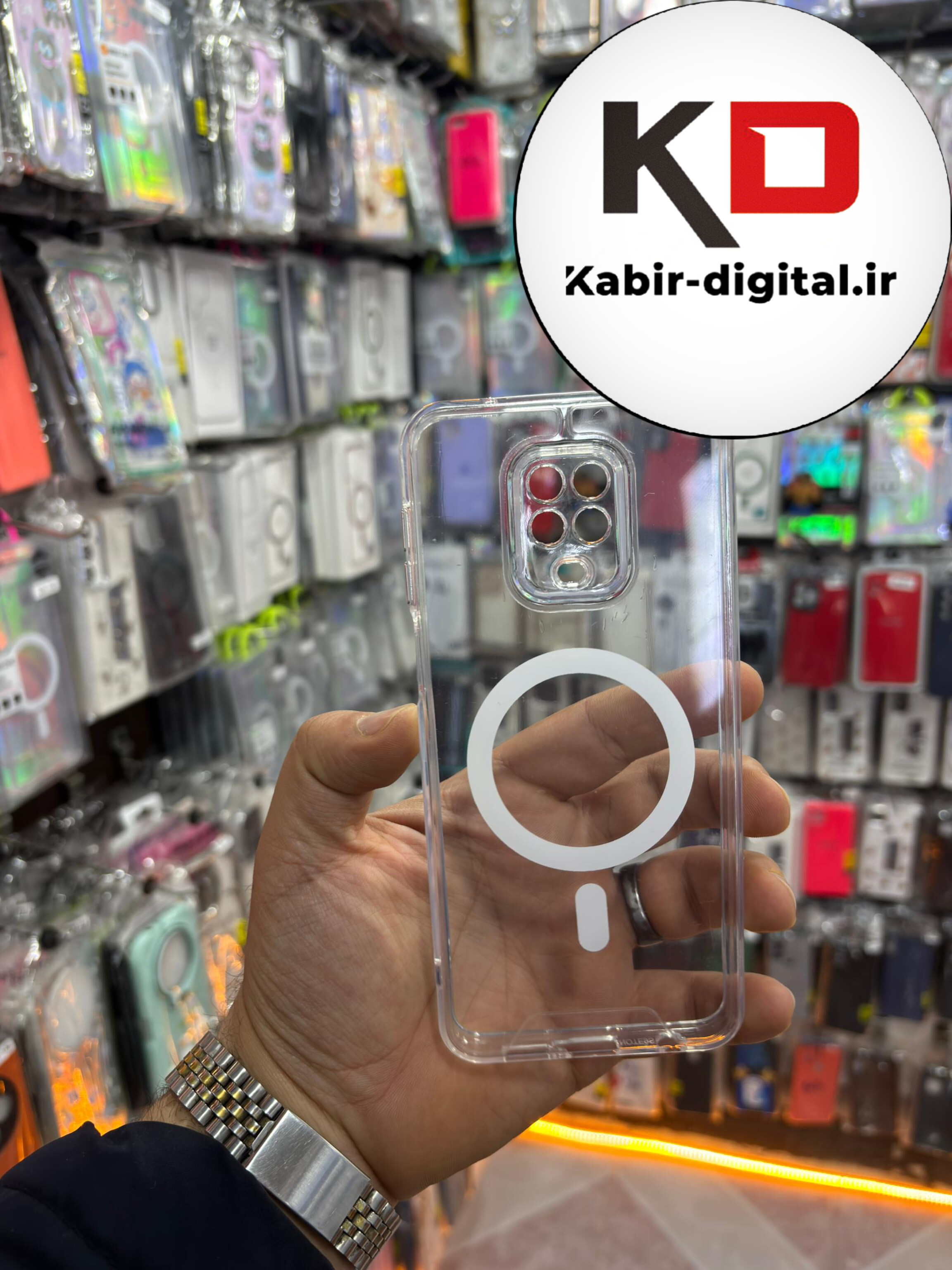 قاب گوشی Redmi Note 9S - Redmi Note 9 Pro شیائومی شفاف مگ سیف Magsafe های کپی