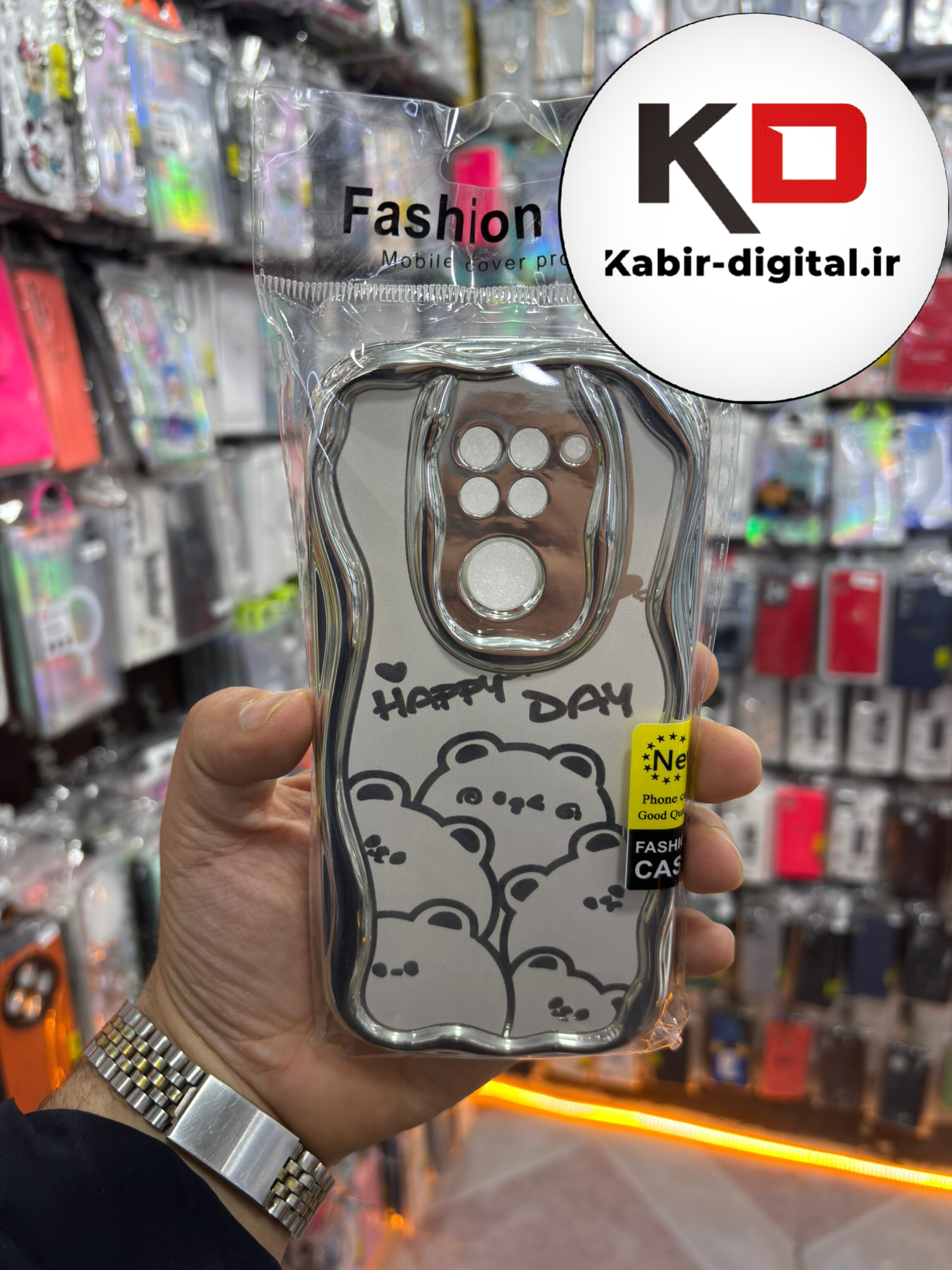 قاب گوشی Note 9  شیائومی طرح کرومی بالشتی طرح عروسکی محافظ لنز دار