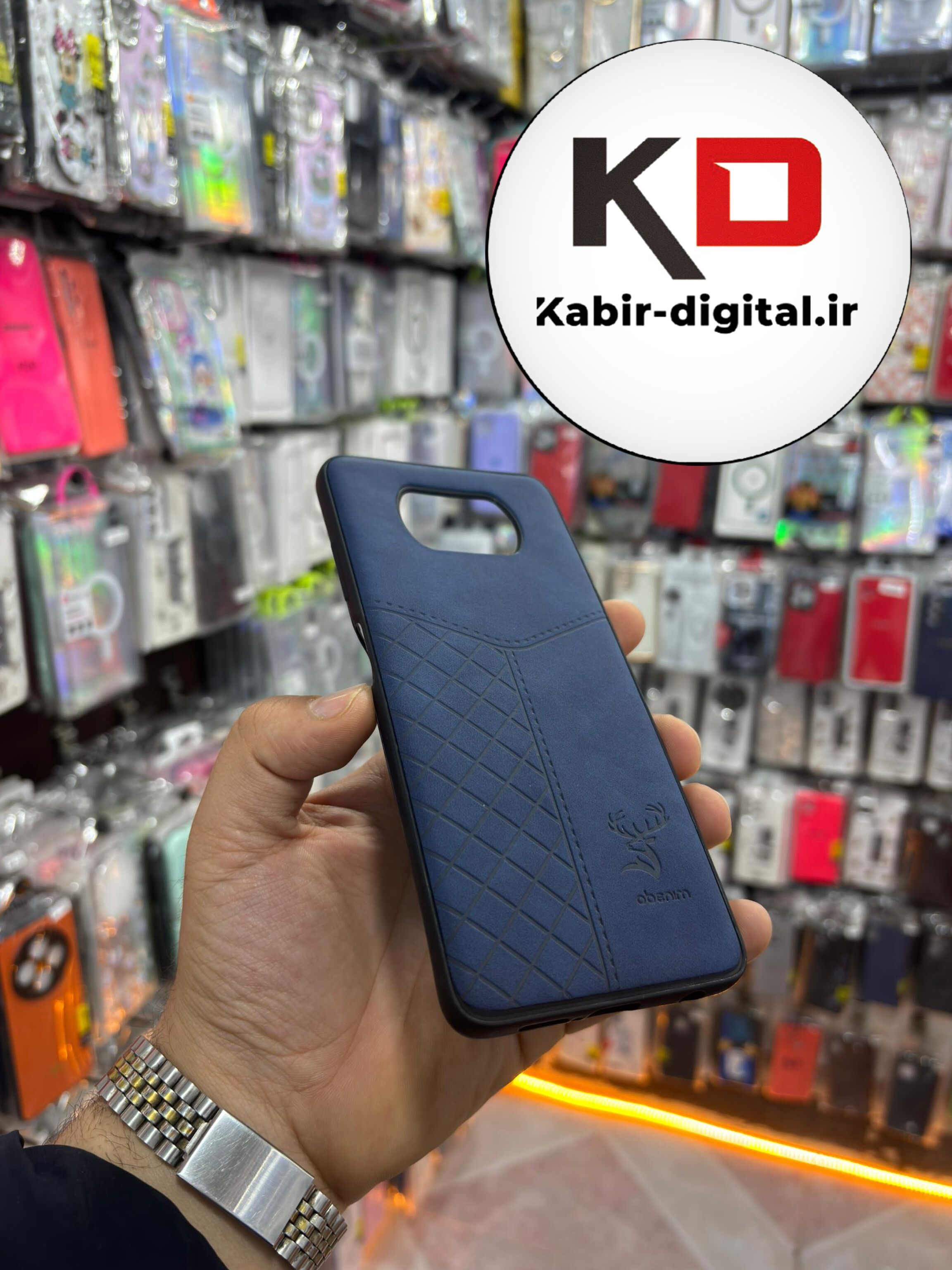 قاب گوشی POCO X3 / POCO X3 PRO شیائومی طرح ژله ای چرمی ساده گوزنی محافظ لنزدار سرمه ایی