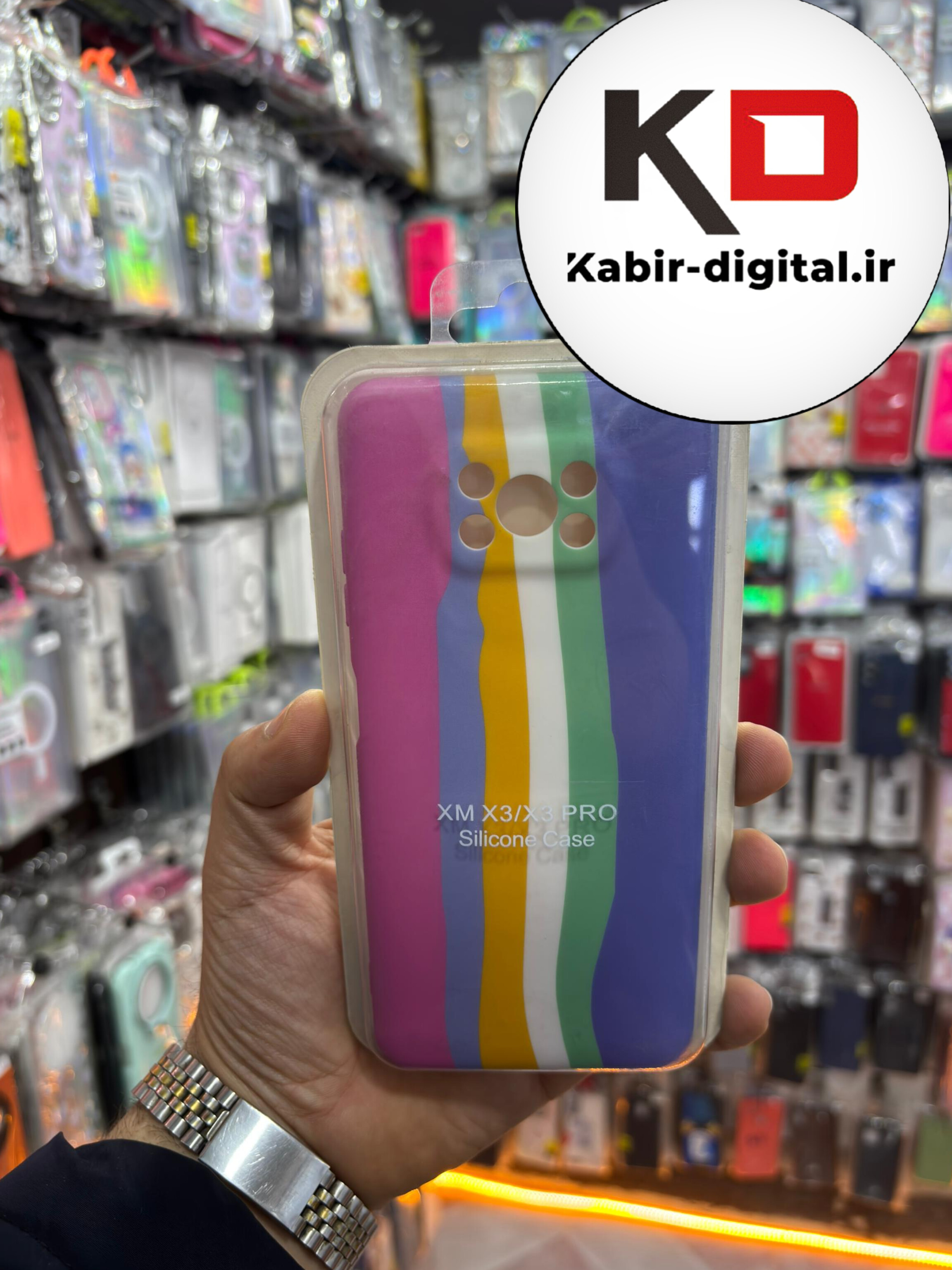 قاب گوشی POCO X3 / POCO X3 PRO شیائومی  سیلیکونی های کپی رنگین کمان محافظ لنزدار