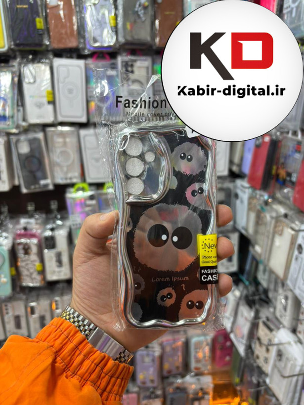 قاب گوشی Galaxy A25 سامسونگ طرح کرومی بالشتی طرح عروسکی محافظ لنز دار