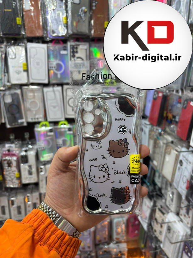 قاب گوشی Galaxy A25 سامسونگ طرح کرومی بالشتی طرح عروسکی محافظ لنز دار