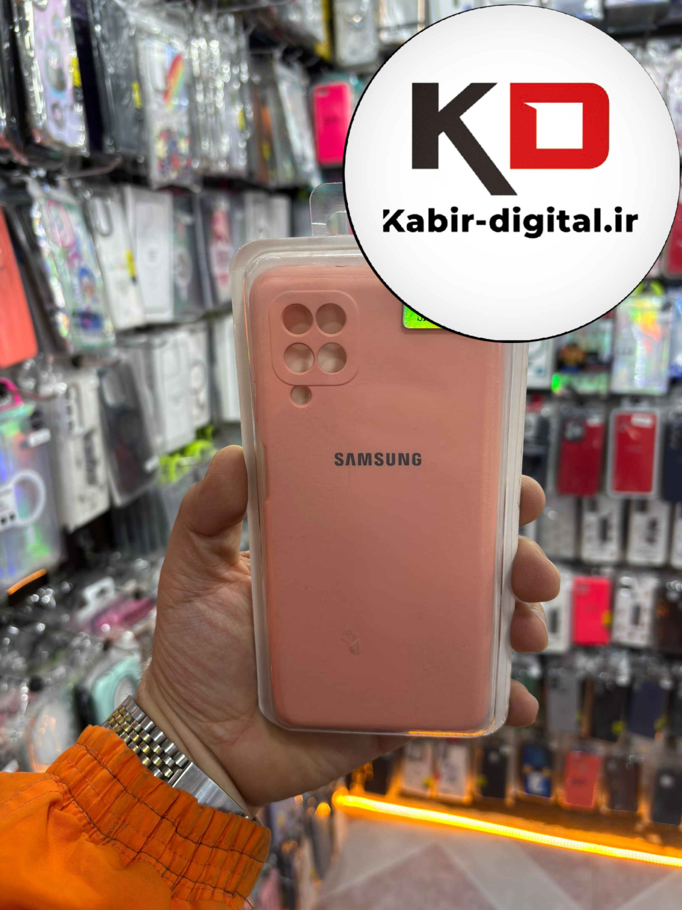 قاب گوشی Galaxy A12 / M12 سامسونگ طرح سیلیکونی محافظ لنزدار گلبهی