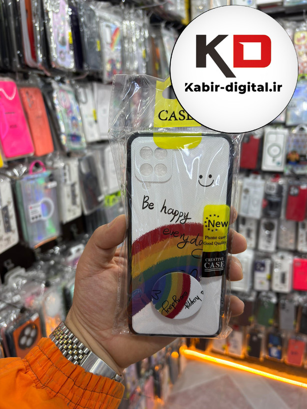 قاب گوشی Galaxy A12 / M12 سامسونگ فانتزی سوزنی برجسته پاپ سوکت دار