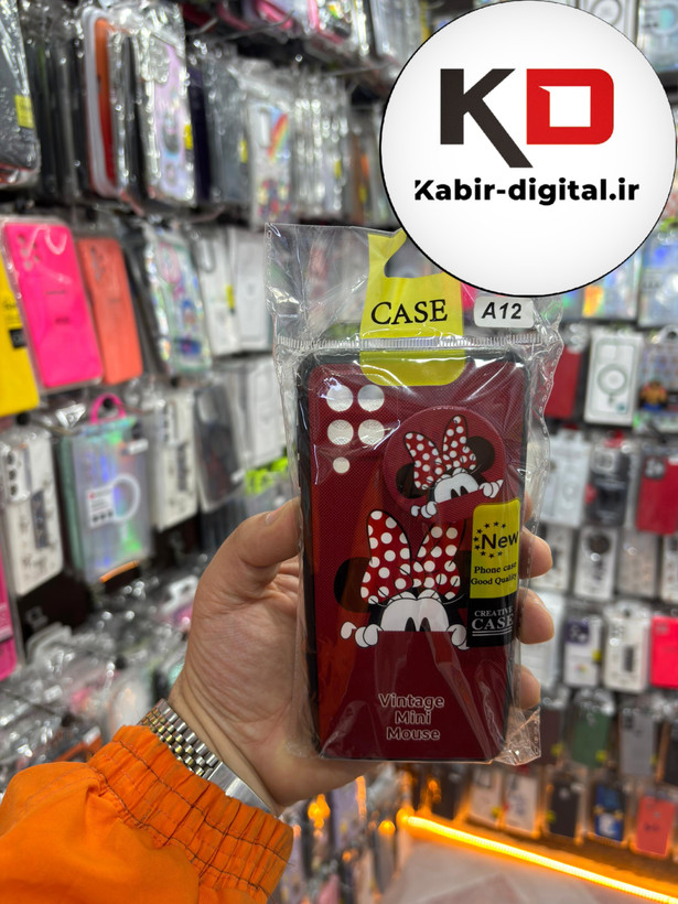 قاب گوشی Galaxy A12 / M12 سامسونگ فانتزی سوزنی برجسته پاپ سوکت دار