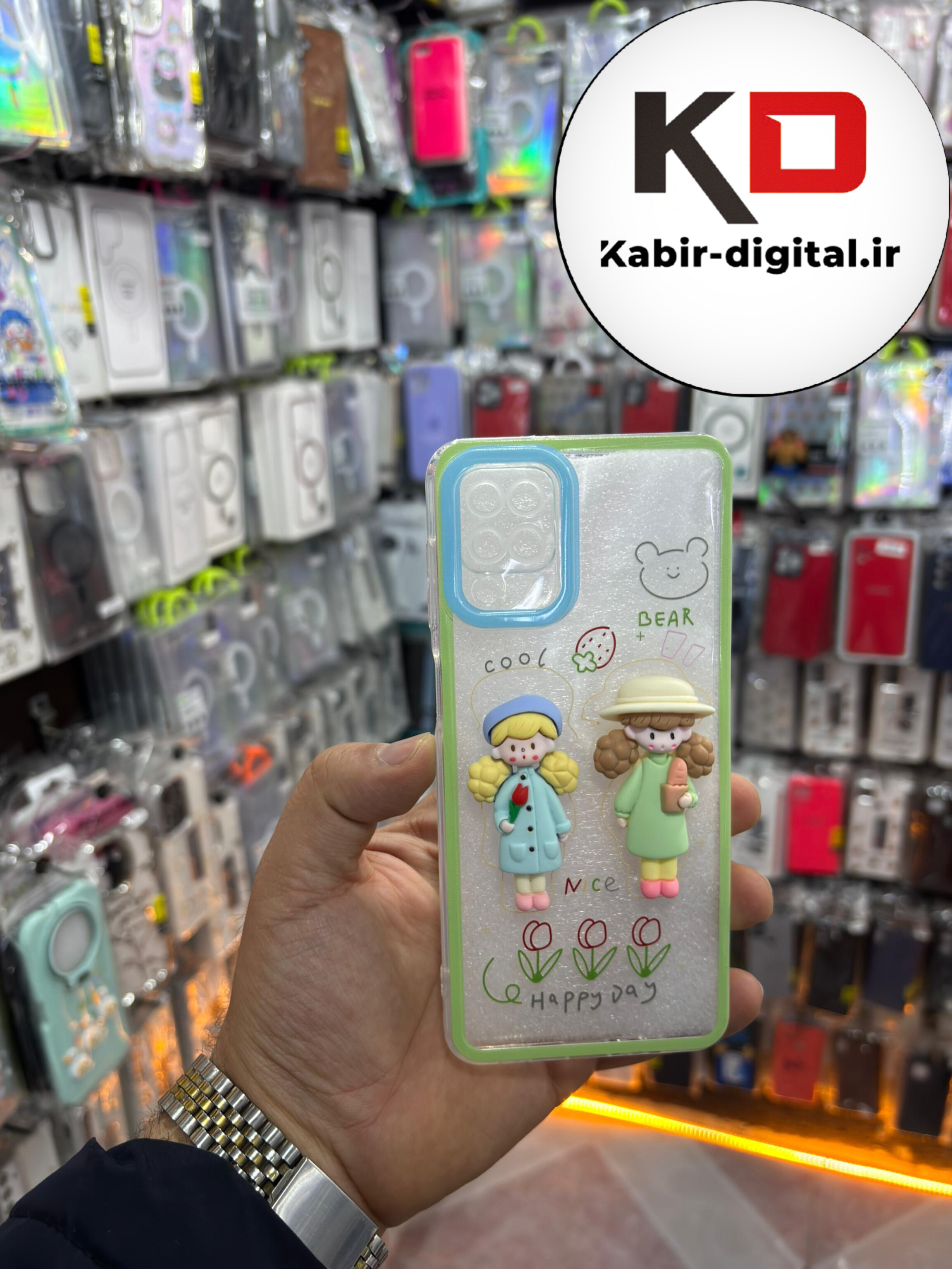 قاب گوشی Galaxy A12 /M12 سامسونگ سیلیکونی طرح دخترانه کیوت محافظ لنزدار
