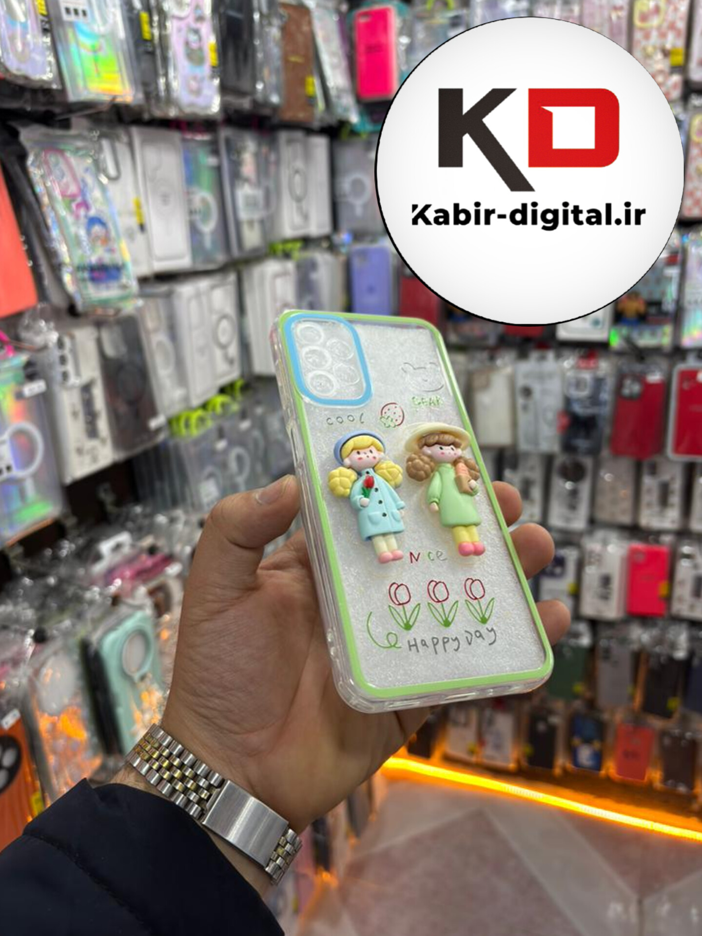 قاب گوشی Galaxy A13 4G / A23 سامسونگ سیلیکونی طرح دخترانه کیوت محافظ لنزدار