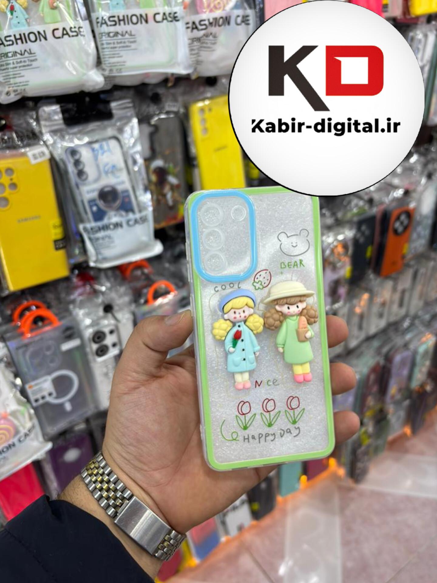 قاب گوشی Galaxy A24 سامسونگ سیلیکونی طرح دخترانه کیوت  محافظ لنزدار