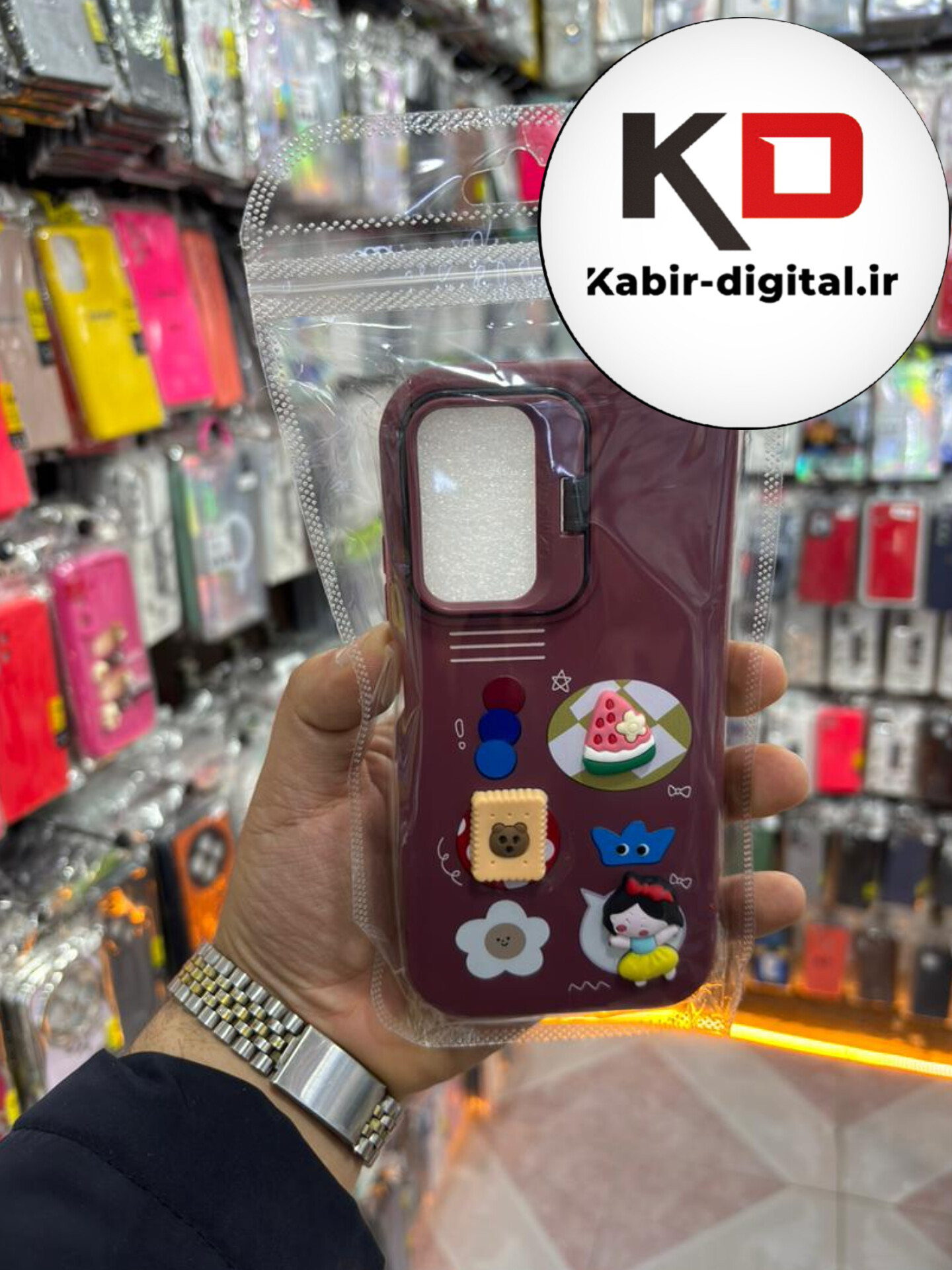 قاب گوشی Note 11s / Note 11 شیائومی سیلیکونی Stand Case پاستلی عروسکی برجسته جیگری لنز استندشو