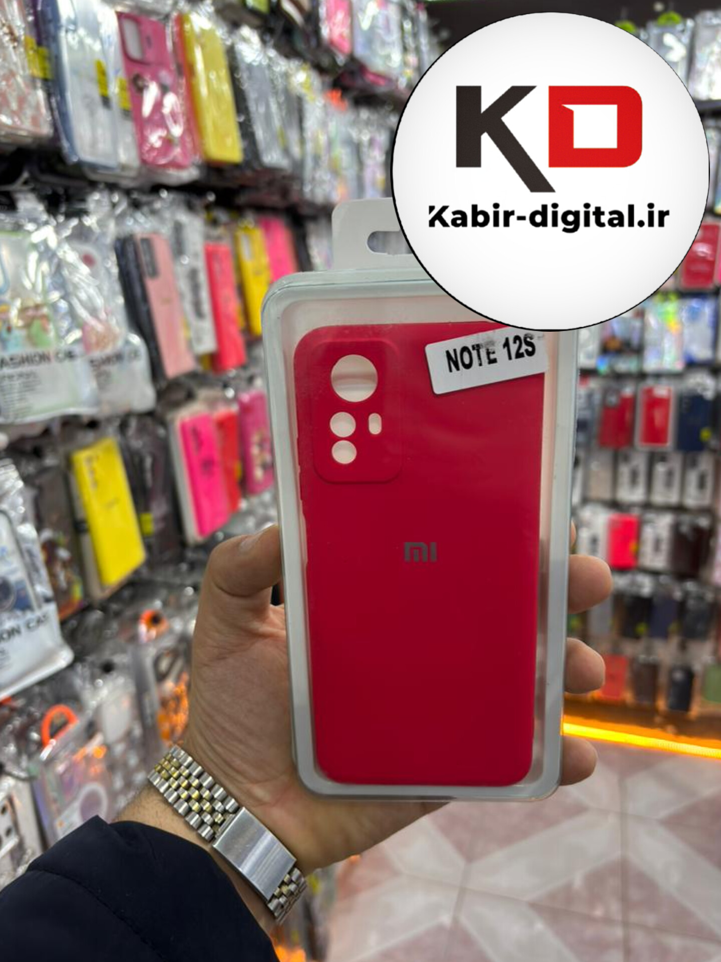 قاب گوشی Note 12s شیائومی سیلیکونی زیر بسته های کپی محافظ لنز دار قرمز