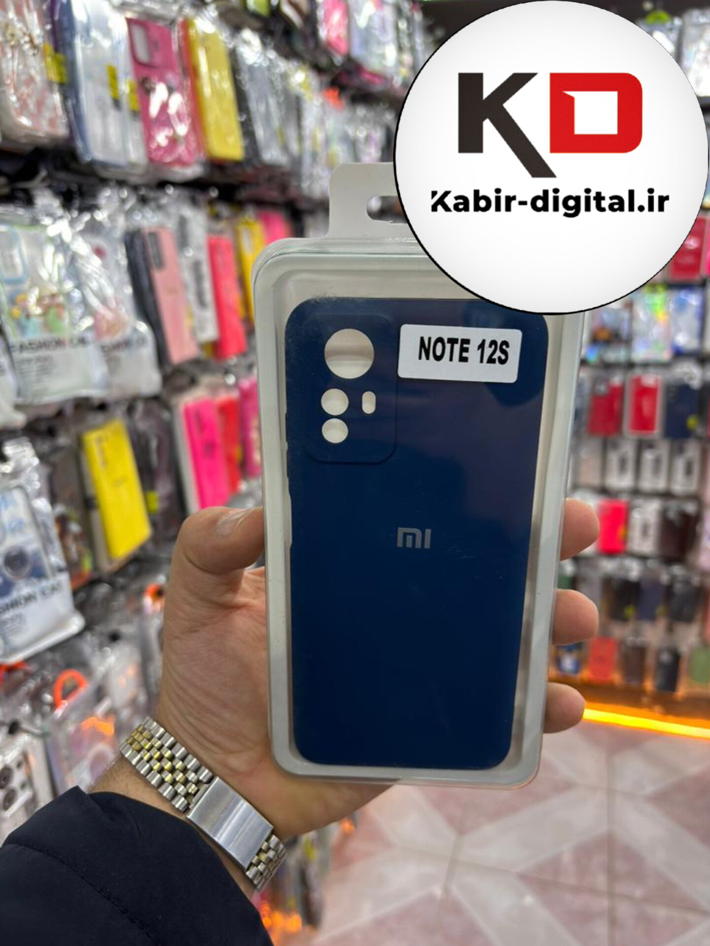 قاب گوشی Note 12s شیائومی سیلیکونی زیر بسته های کپی محافظ لنز دار سرمه ایی