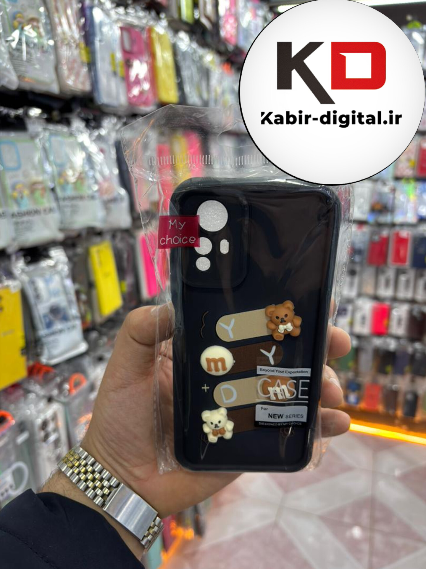 قاب گوشی Note 12s شیائومی  طرح سیلیکونی ژله ای سه بعدی برجسته عروسکی COFFEE Baby محافظ لنز دار مشکی
