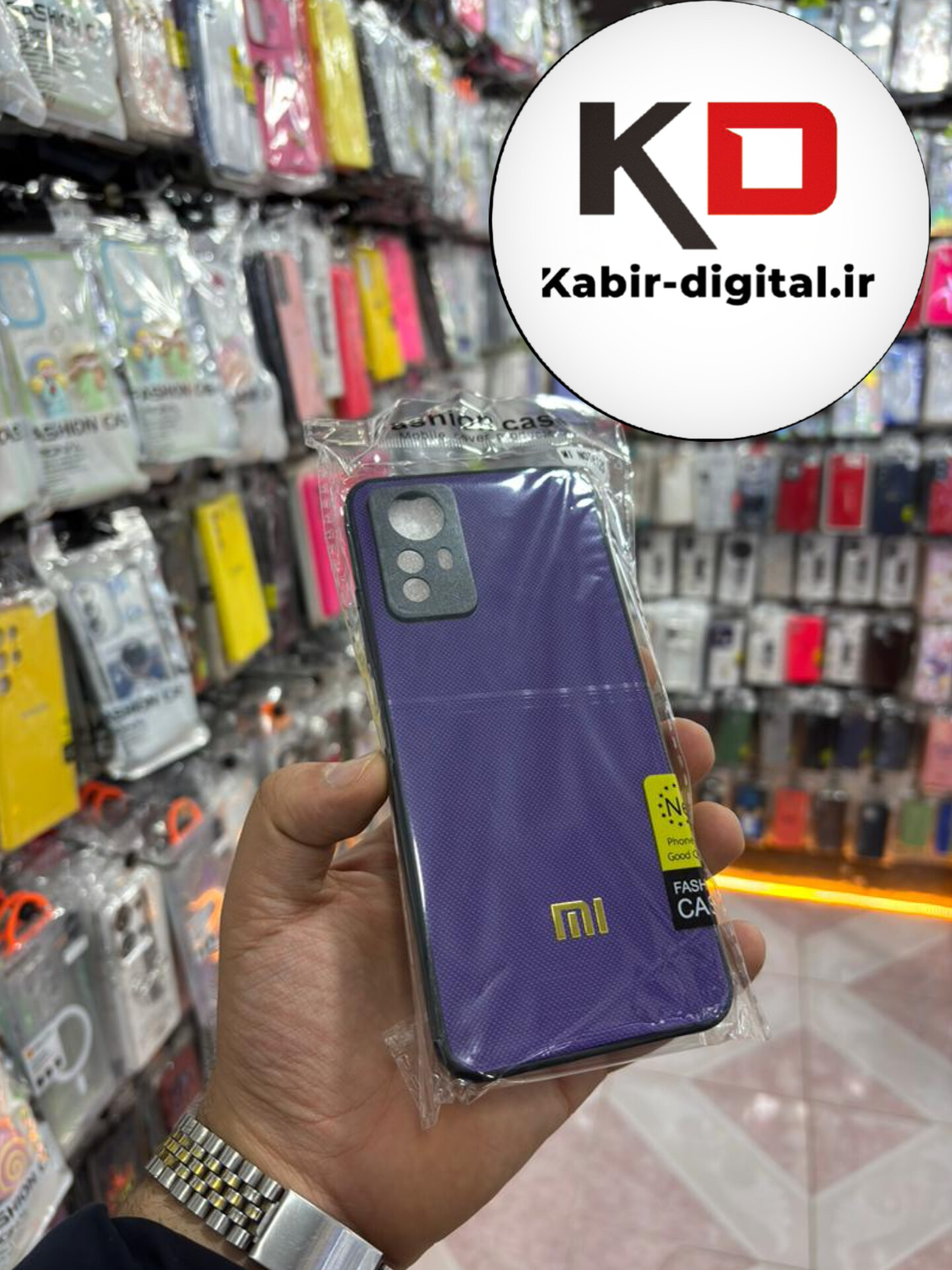 قاب گوشی Note 12s شیائومی اورجینال چرمی سخت Hard سوزنی محافظ لنزدار بنفش