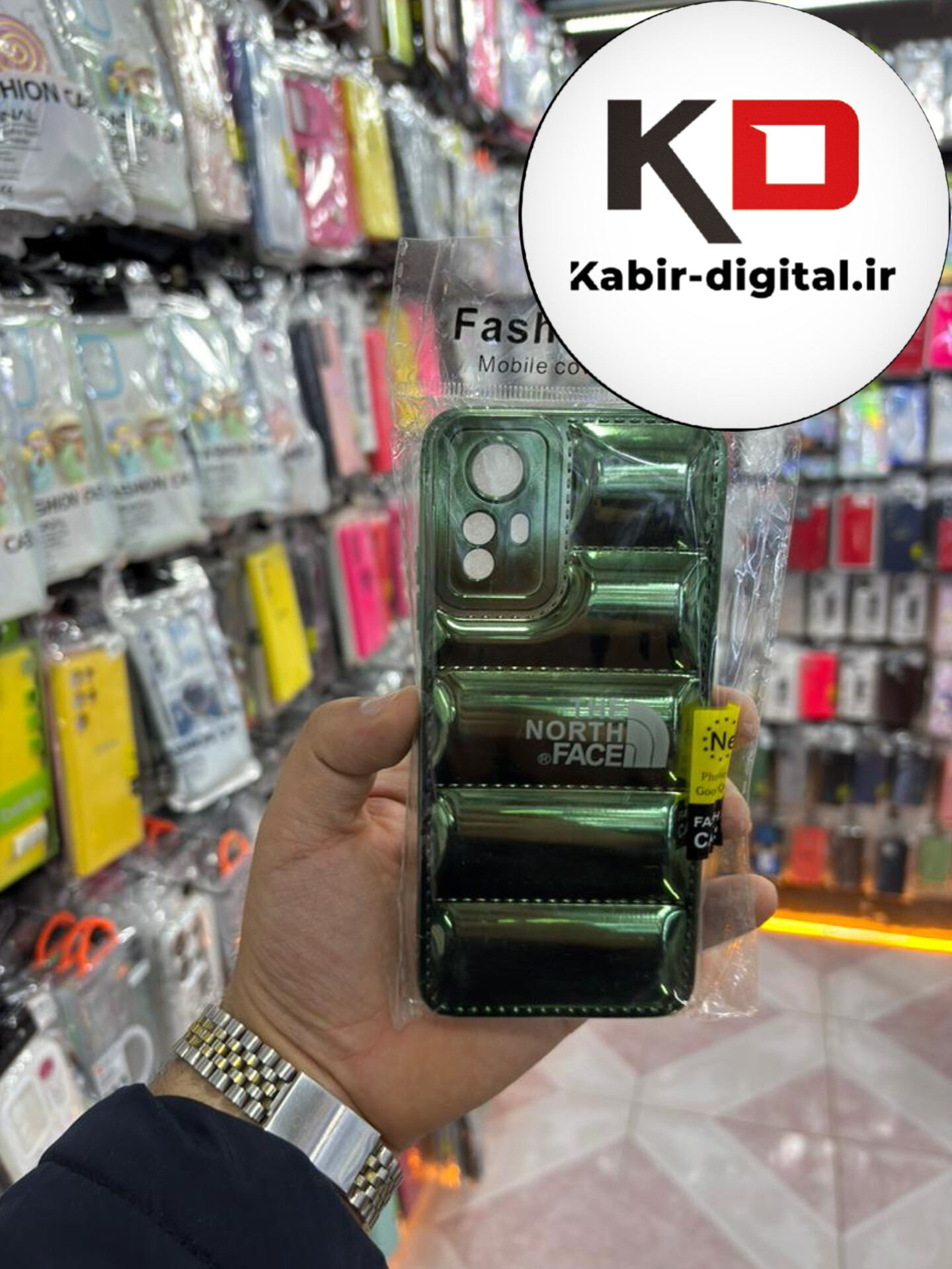 قاب گوشی Note 12s شیائومی سیلیکونی ژله ای براق THE NORTH FACE پافر PC زیر بسته محافظ لنز دار