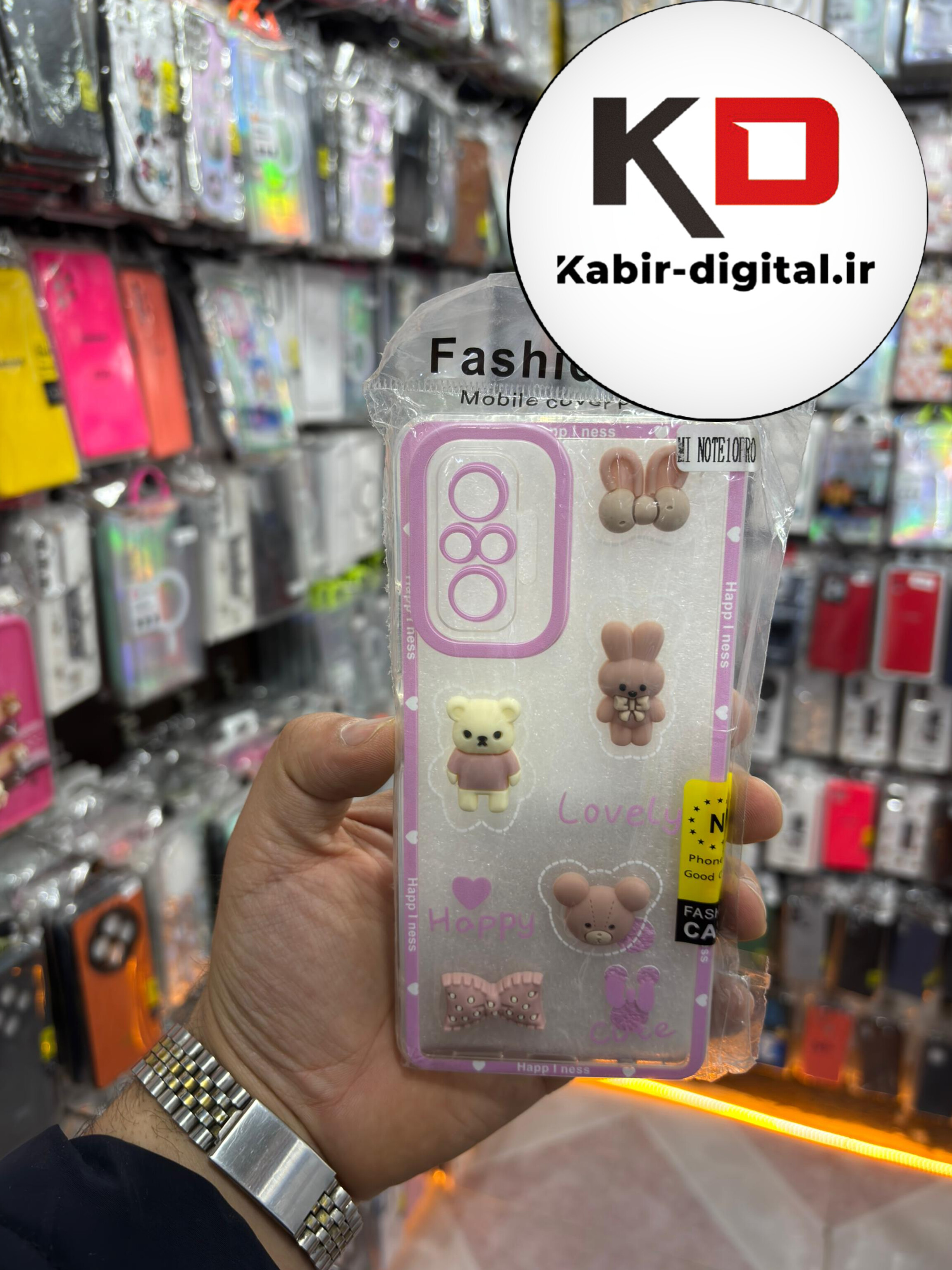 قاب گوشی MI Note 10 Pro شیائومی طرح عروسکی سه بعدی شفاف TPU کپسولی محافظ لنز دار طرح دخترانه