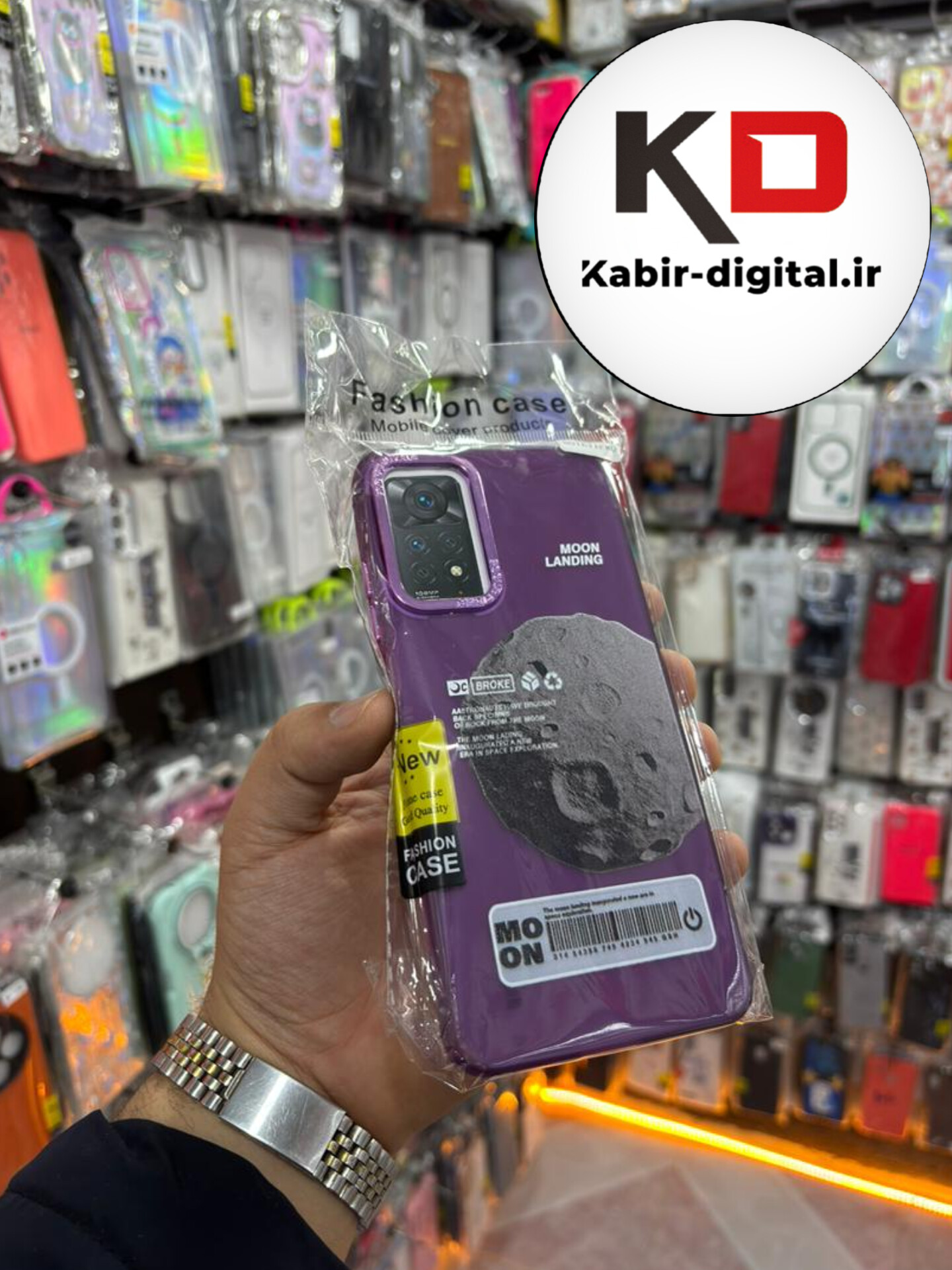 قاب گوشی Note 11 pro / Note 12 Pro 4g شیائومی  فانتزی ژله ای اورجینال پیکسل FOCUS CASE PIXEL طرح کره ماه بنفش