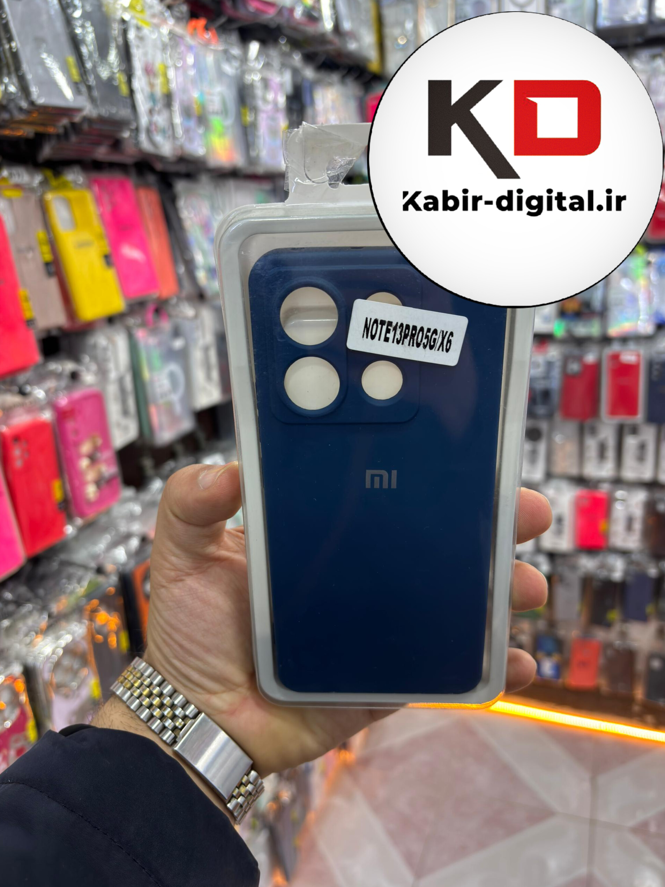 قاب گوشی Note 13 pro 5g  / POCO X6 شیائومی سیلیکونی اورجینال پاک کنی درجه یک زیربسته محافظ لنز دار سرمه ایی