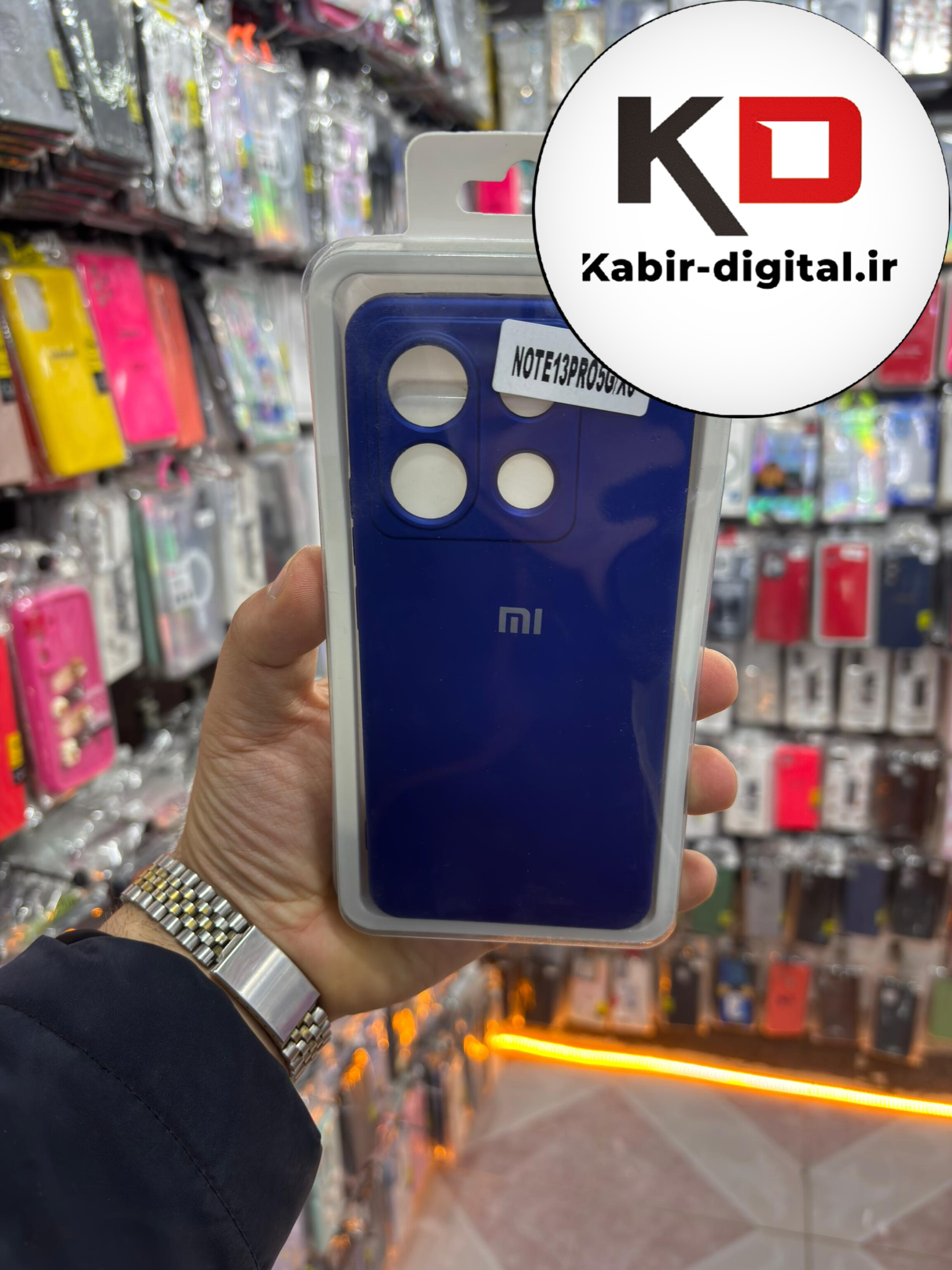 قاب گوشی Note 13 pro 5g  / POCO X6 شیائومی سیلیکونی اورجینال پاک کنی درجه یک زیربسته محافظ لنز دار آبی