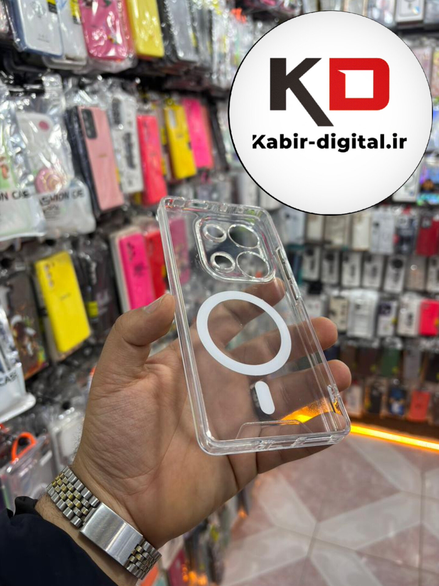 قاب گوشی Note 13 pro 4g  / POCO M6 Pro / Note 14s شیائومی شفاف مگ سیف Magsafe های کپی