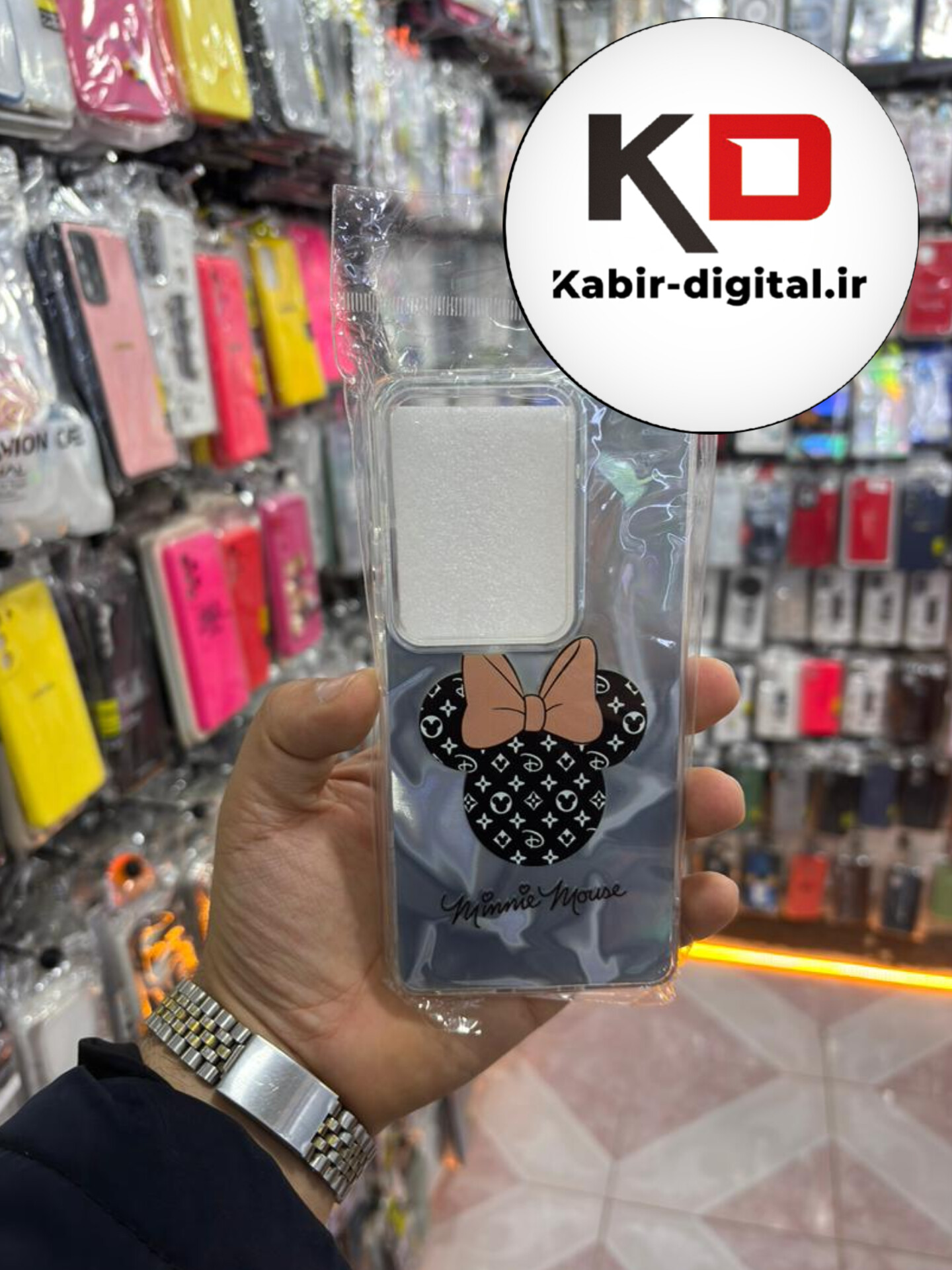 قاب گوشی Note 13 pro 4g  / POCO M6 Pro / Note 14s شیائومی PC Case اورجینال سه بعدی موج دار طرح میکی موس  کیوت