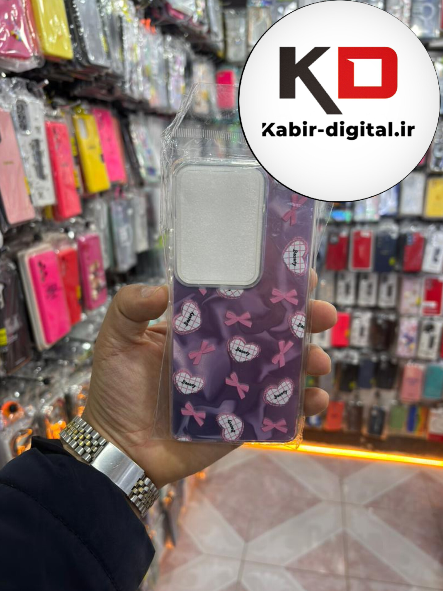 قاب گوشی Note 13 pro 4g  / POCO M6 Pro / Note 14s شیائومی PC Case اورجینال سه بعدی موج دار طرح قلب صورتی کیوت