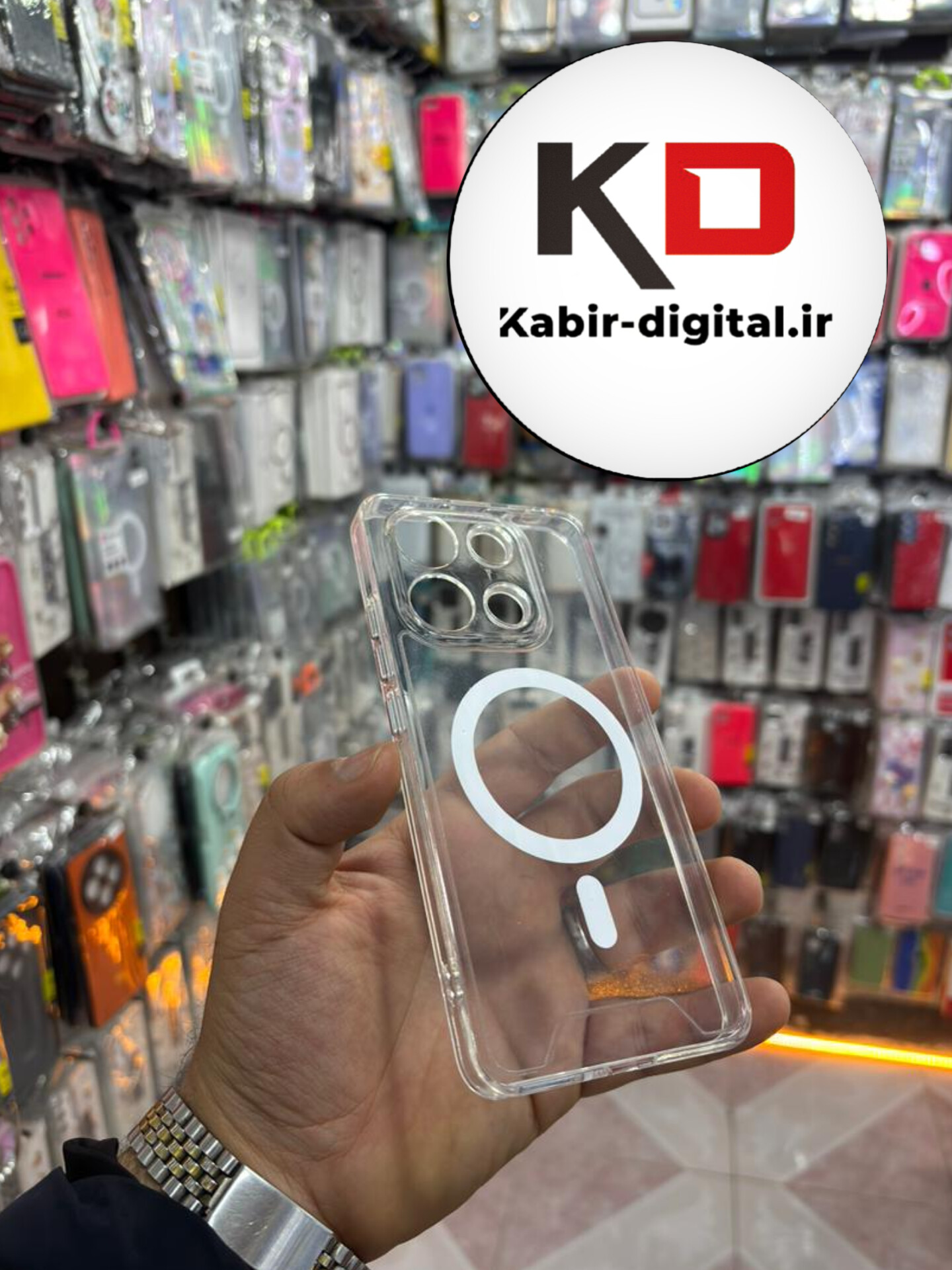 قاب گوشی Note 13 4g  شیائومی شفاف مگ سیف Magsafe های کپی