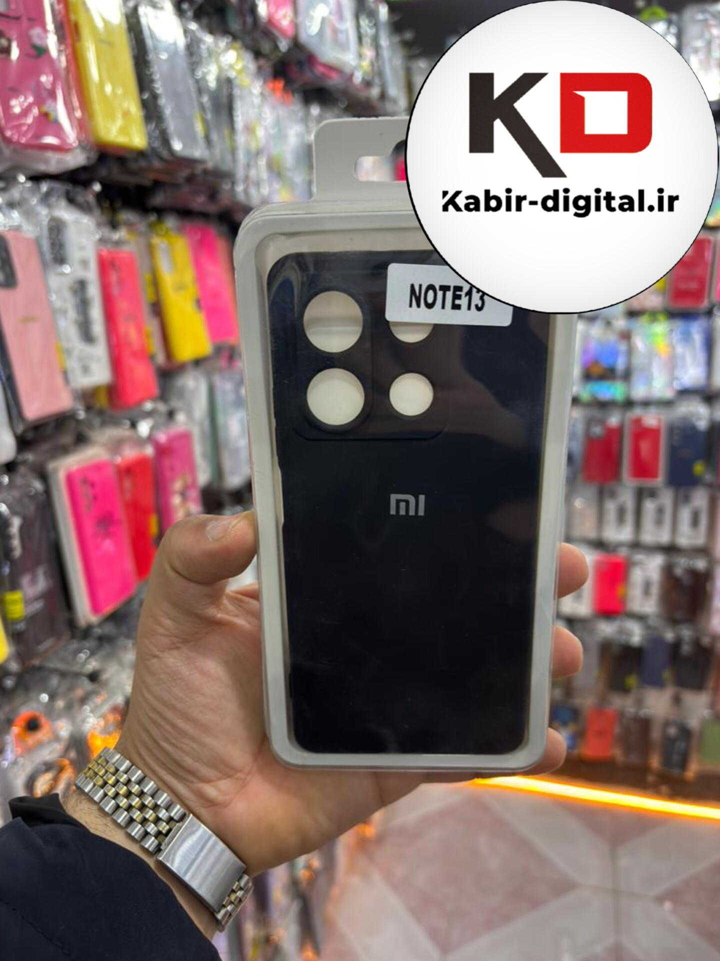 قاب گوشی Note 13 4g  شیائومی سیلیکونی اورجینال پاک کنی درجه یک زیربسته محافظ لنز دار مشکی