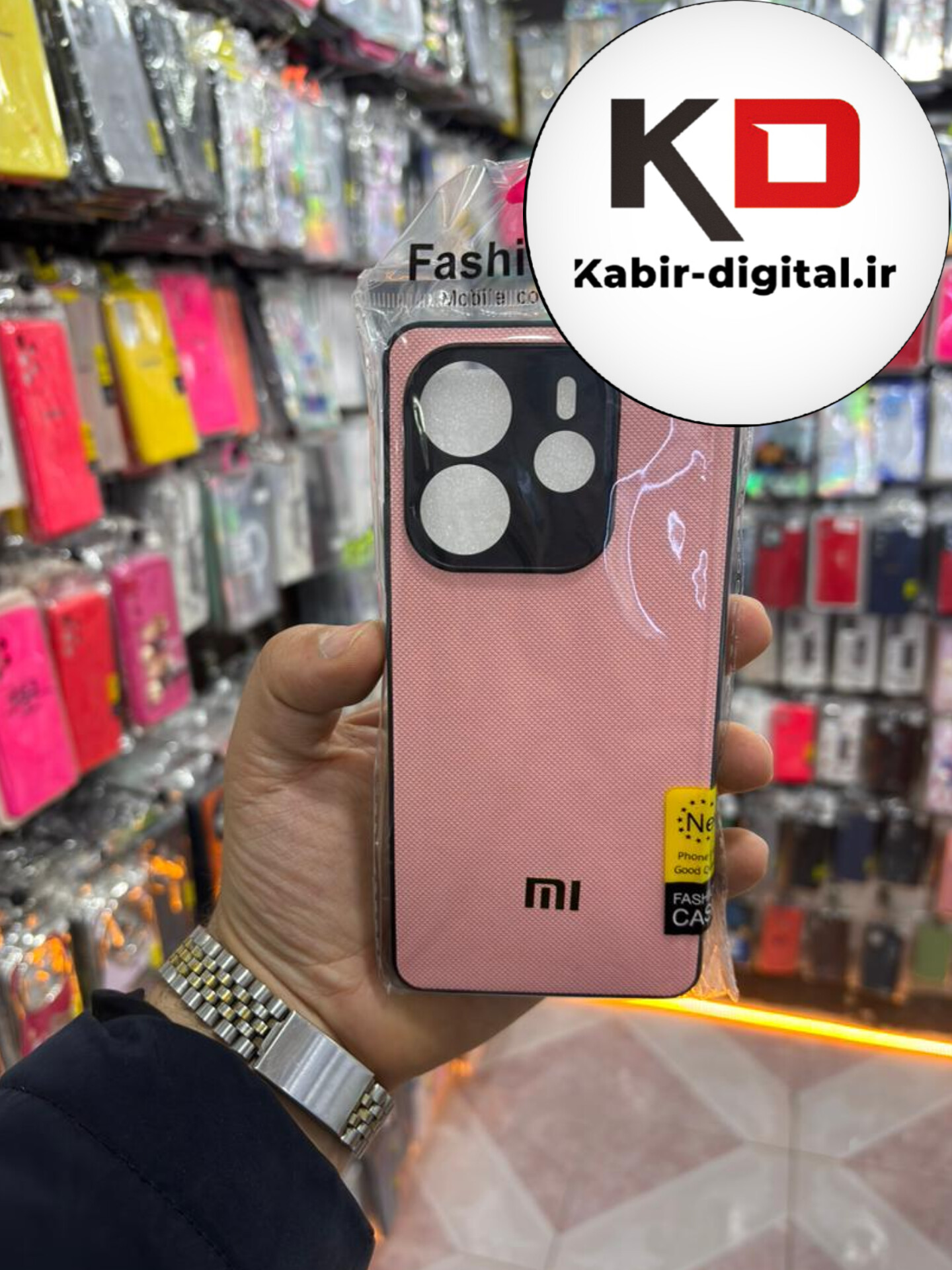 قاب گوشی Note 14 4g شیائومی اورجینال چرمی سخت Hard سوزنی محافظ لنزدار صورتی