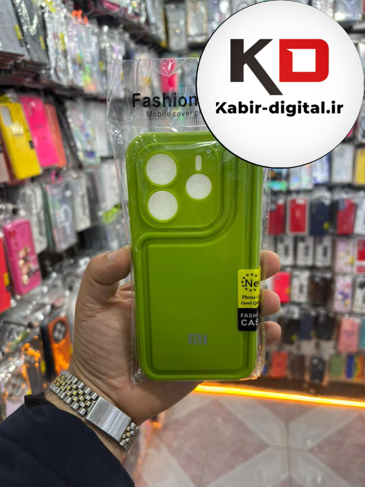 قاب گوشی Note 14 4g شیائومی طرح سیلیکونی Solid جدید محافظ لنزدار سبز
