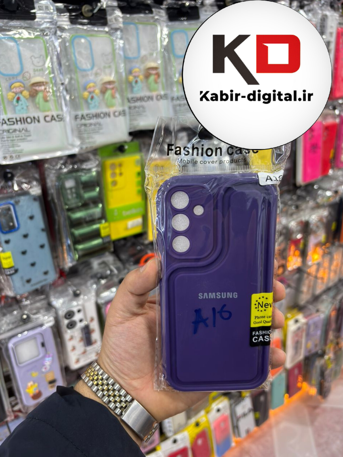 قاب گوشی Galaxy A16 سامسونگ طرح سیلیکونی Solid جدید محافظ لنزدار بنفش