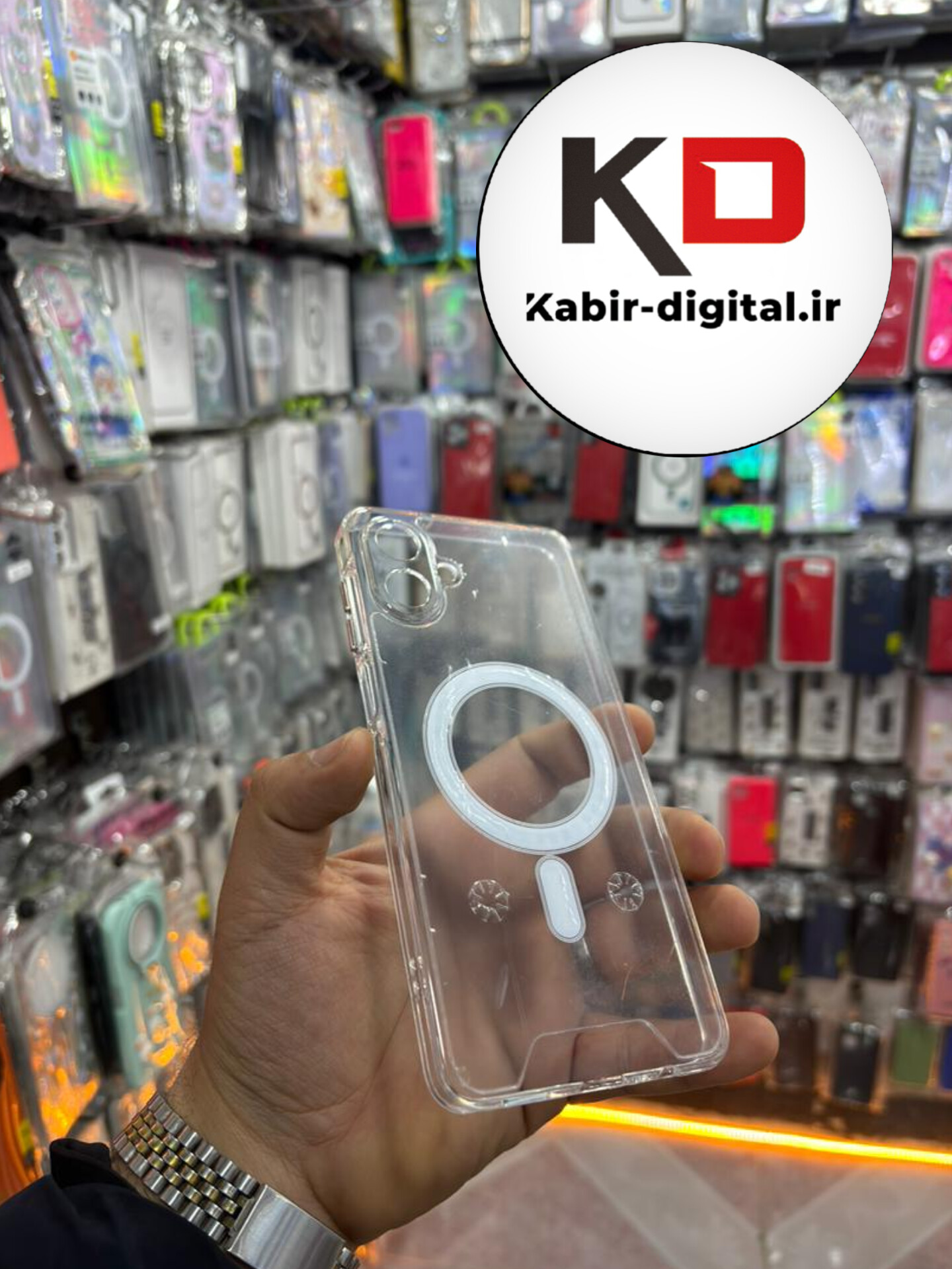 قاب گوشی Galaxy A07 سامسونگ شفاف مگ سیف Magsafe های کپی