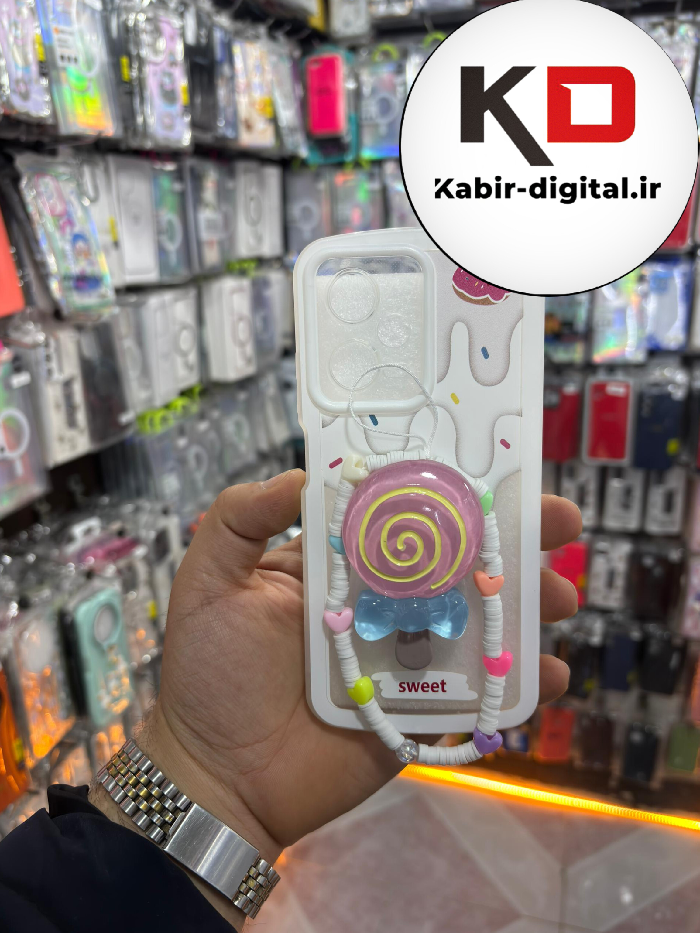 قاب گوشی  Note 12 Pro 5g شیائومی سیلیکونی طرح بستنی و آبنبات پاپ سوکت دار همراه بند آویز محافظ لنزدار