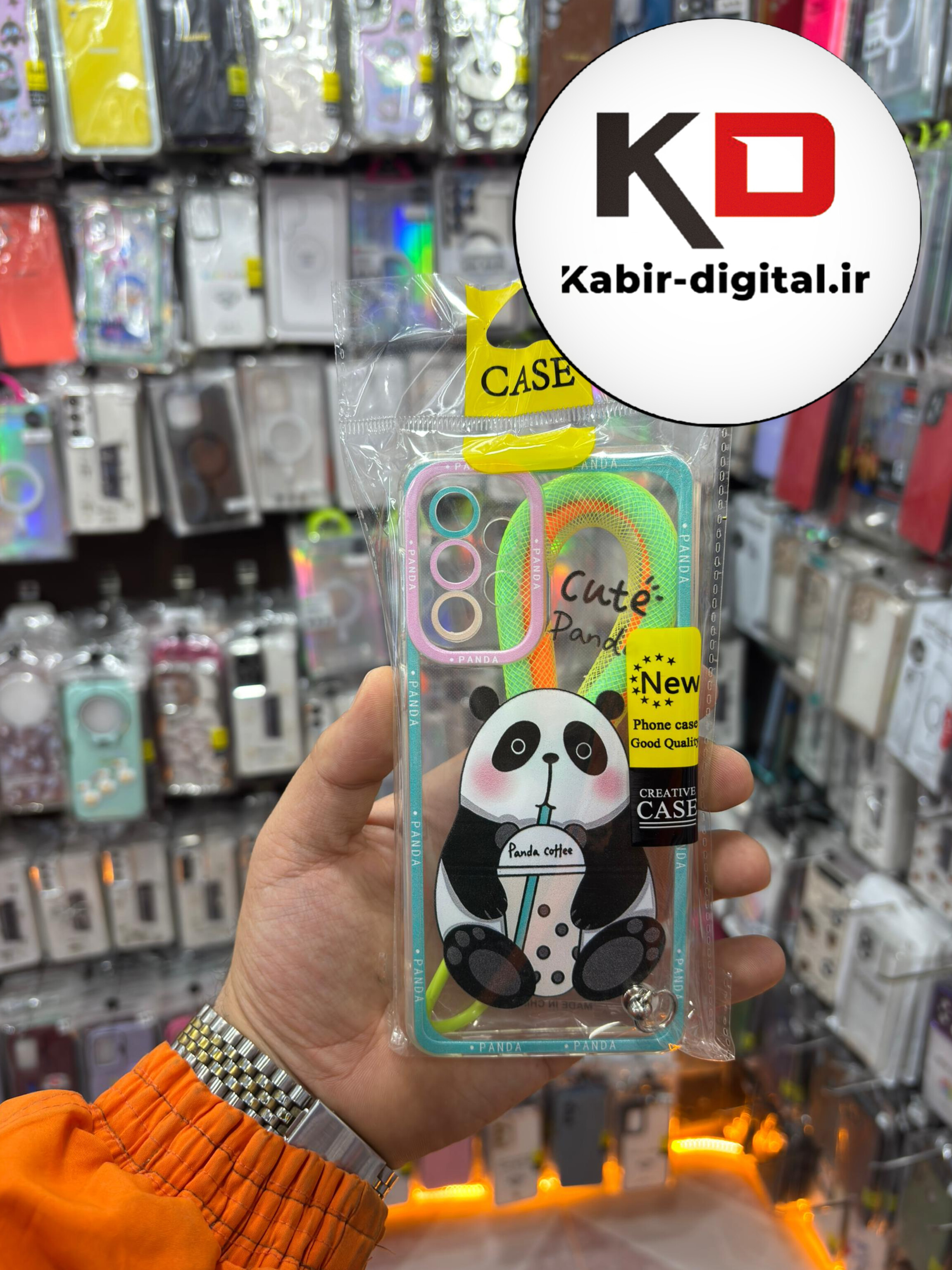 قاب گوشی Galaxy A33 سامسونگ طرح عروسکی سه بعدی شفاف TPU کپسولی محافظ لنز دار طرح دخترانه همراه آویز
