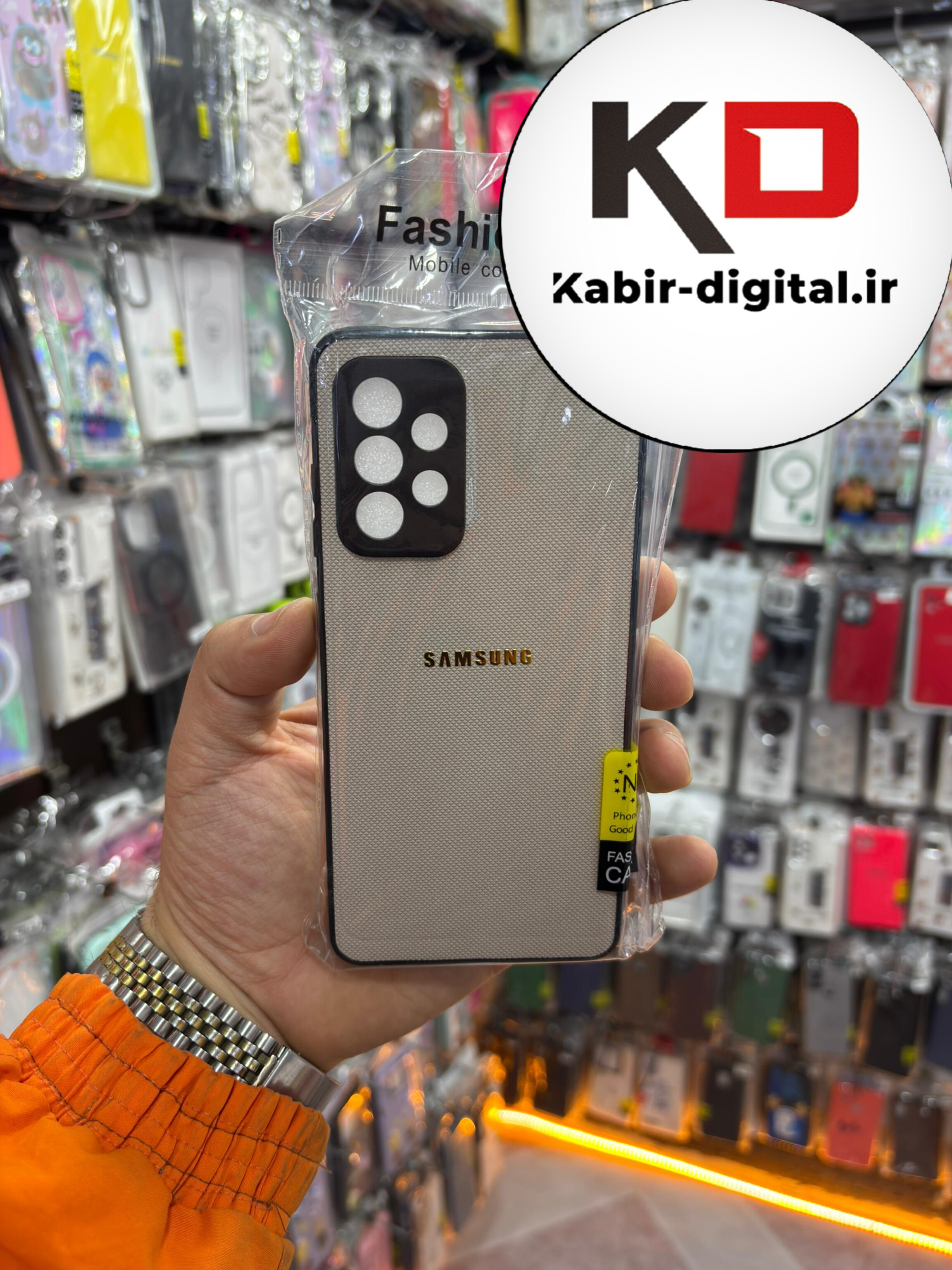قاب گوشی Galaxy A52 / A52s سامسونگ اورجینال چرمی سخت Hard سوزنی محافظ لنزدار