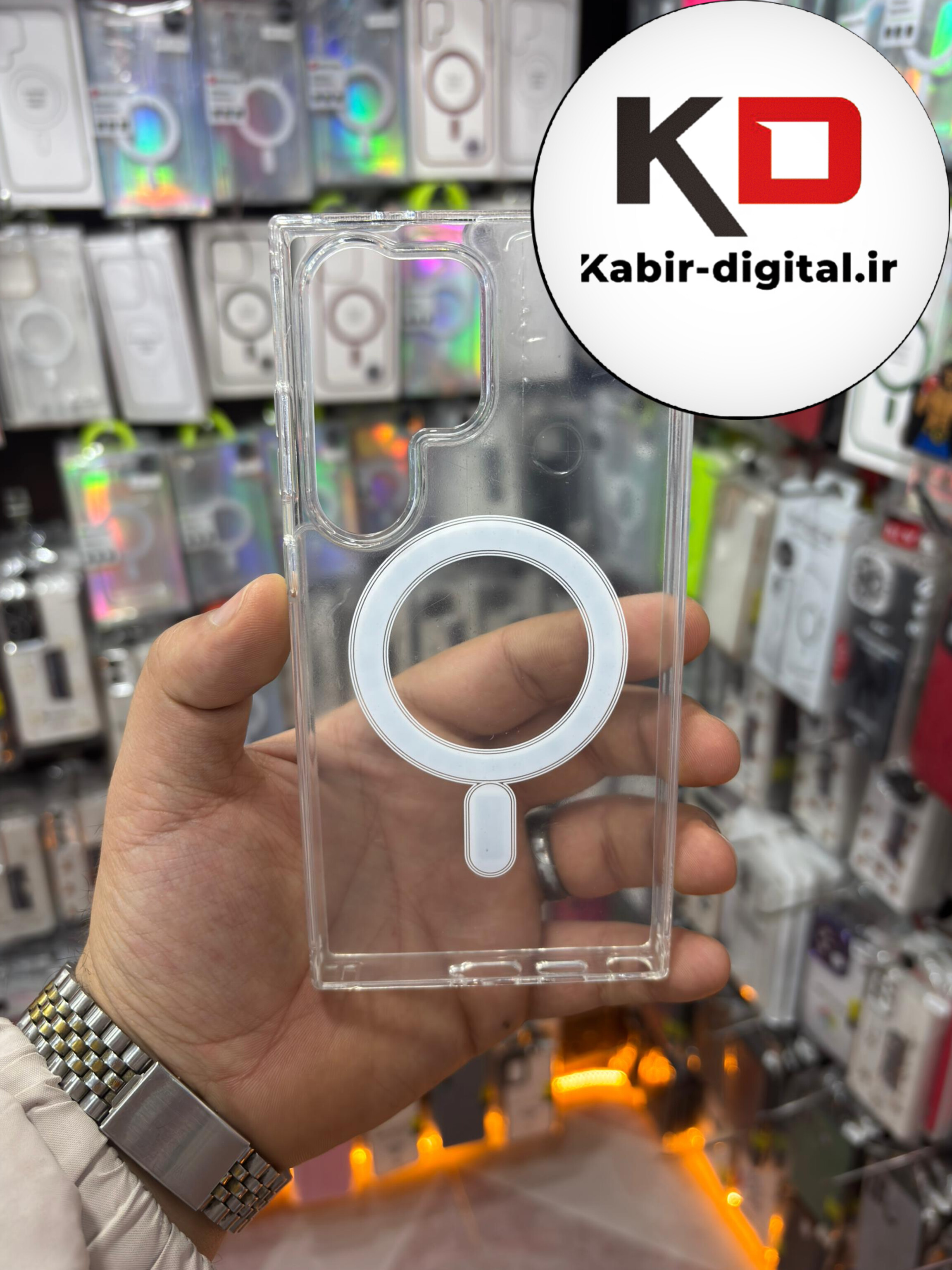 قاب گوشی Galaxy S23 Ultraسامسونگ شفاف مگ سیف Magsafe های کپی