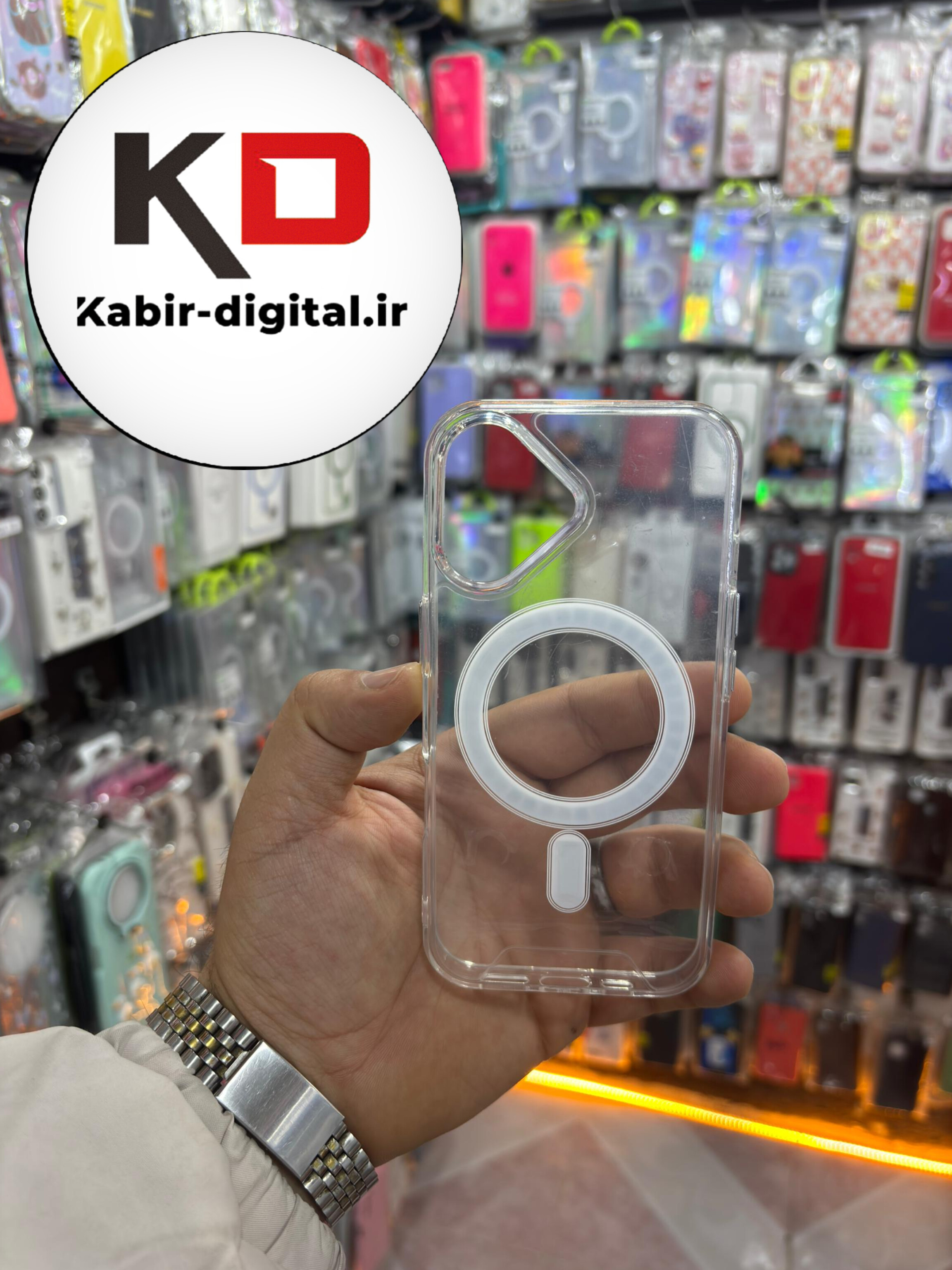 قاب گوشی iPhone 16 آیفون شفاف مگ سیف Magsafe های کپی