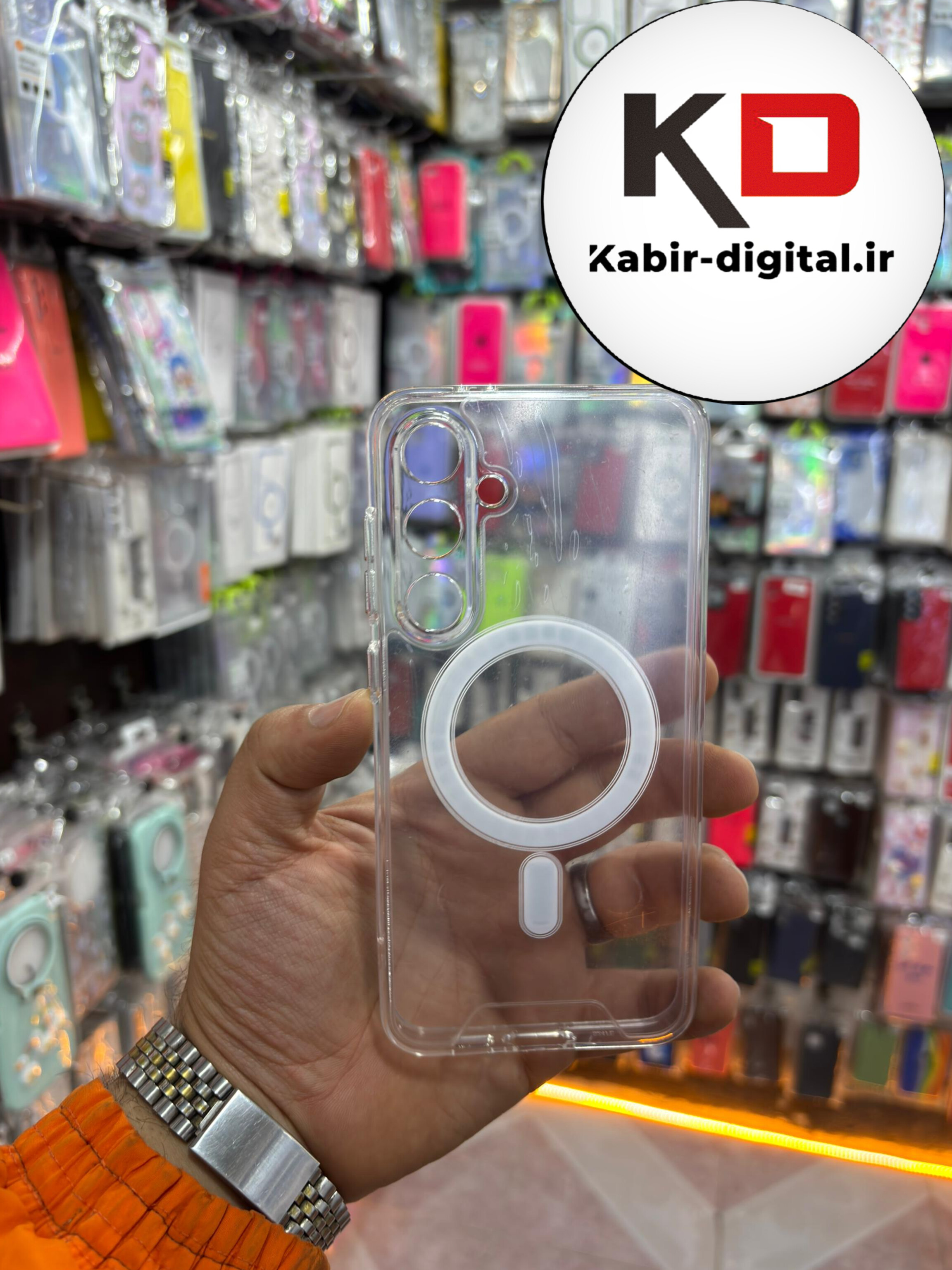قاب گوشی Galaxy S23 FE سامسونگ شفاف مگ سیف Magsafe های کپی