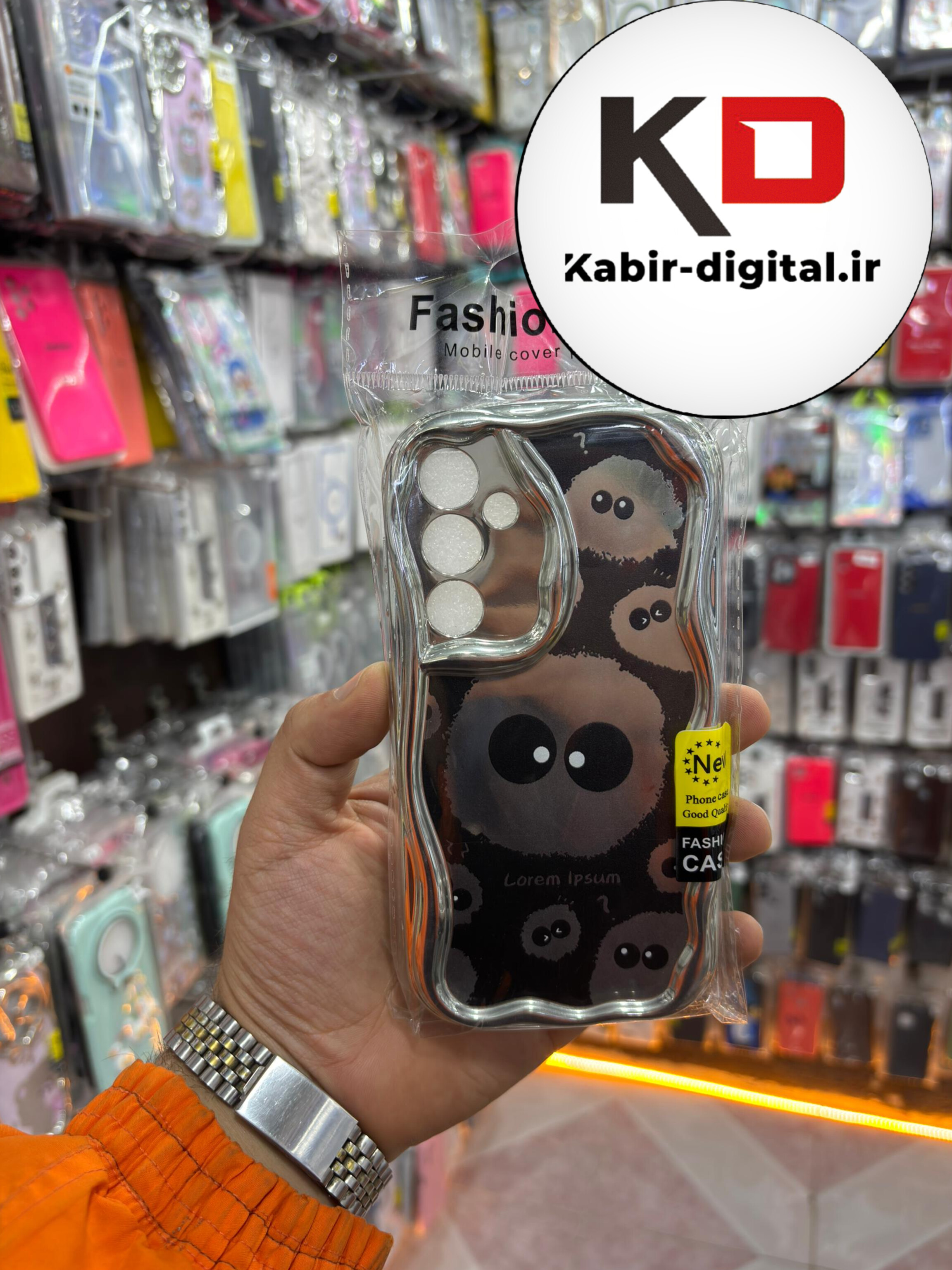 قاب گوشی Galaxy S23 FE سامسونگ طرح کرومی بالشتی طرح عروسکی محافظ لنز دار