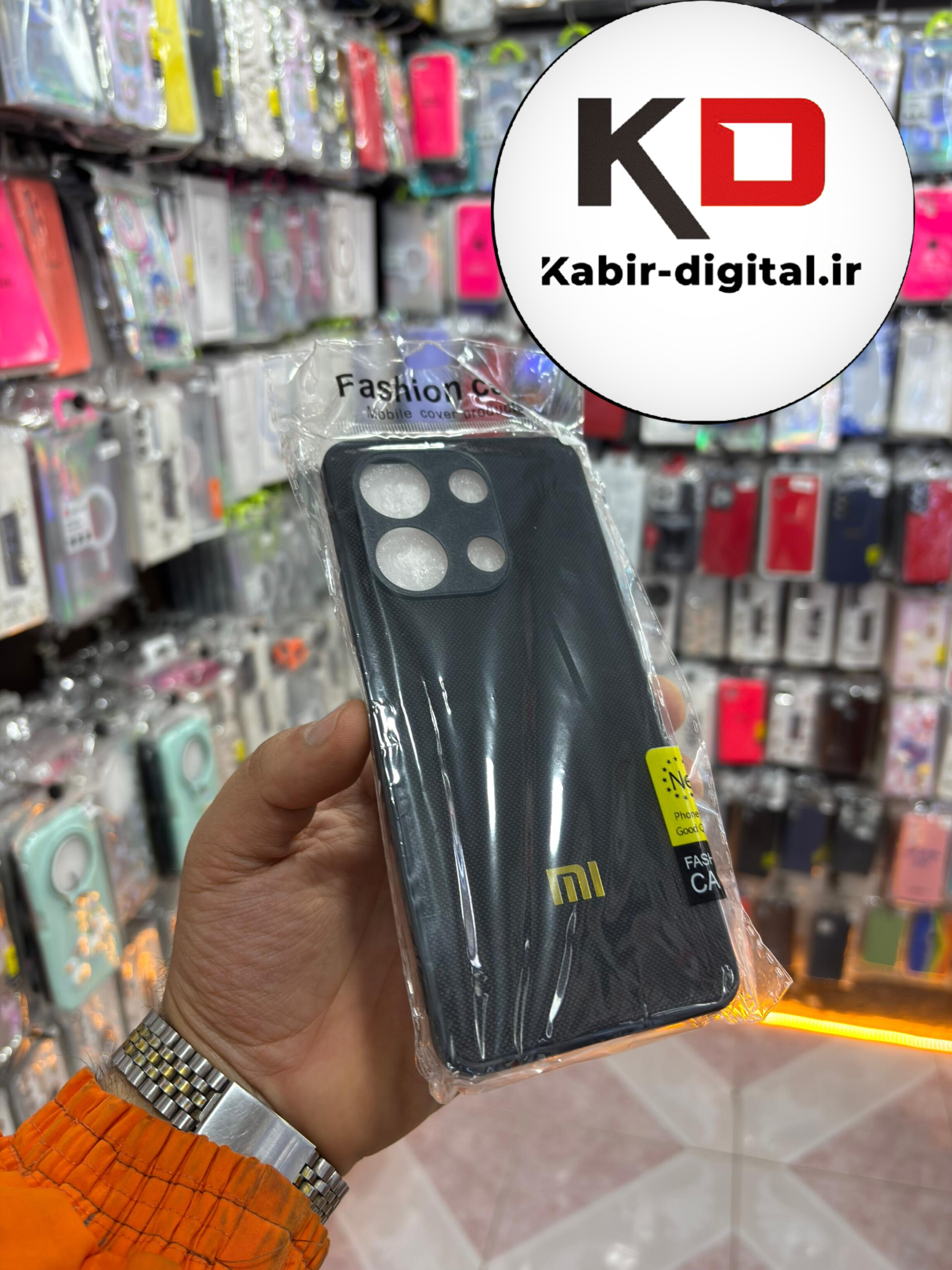 قاب گوشی Note 13 4g شیائومی اورجینال چرمی سخت Hard سوزنی محافظ لنزدار مشکی