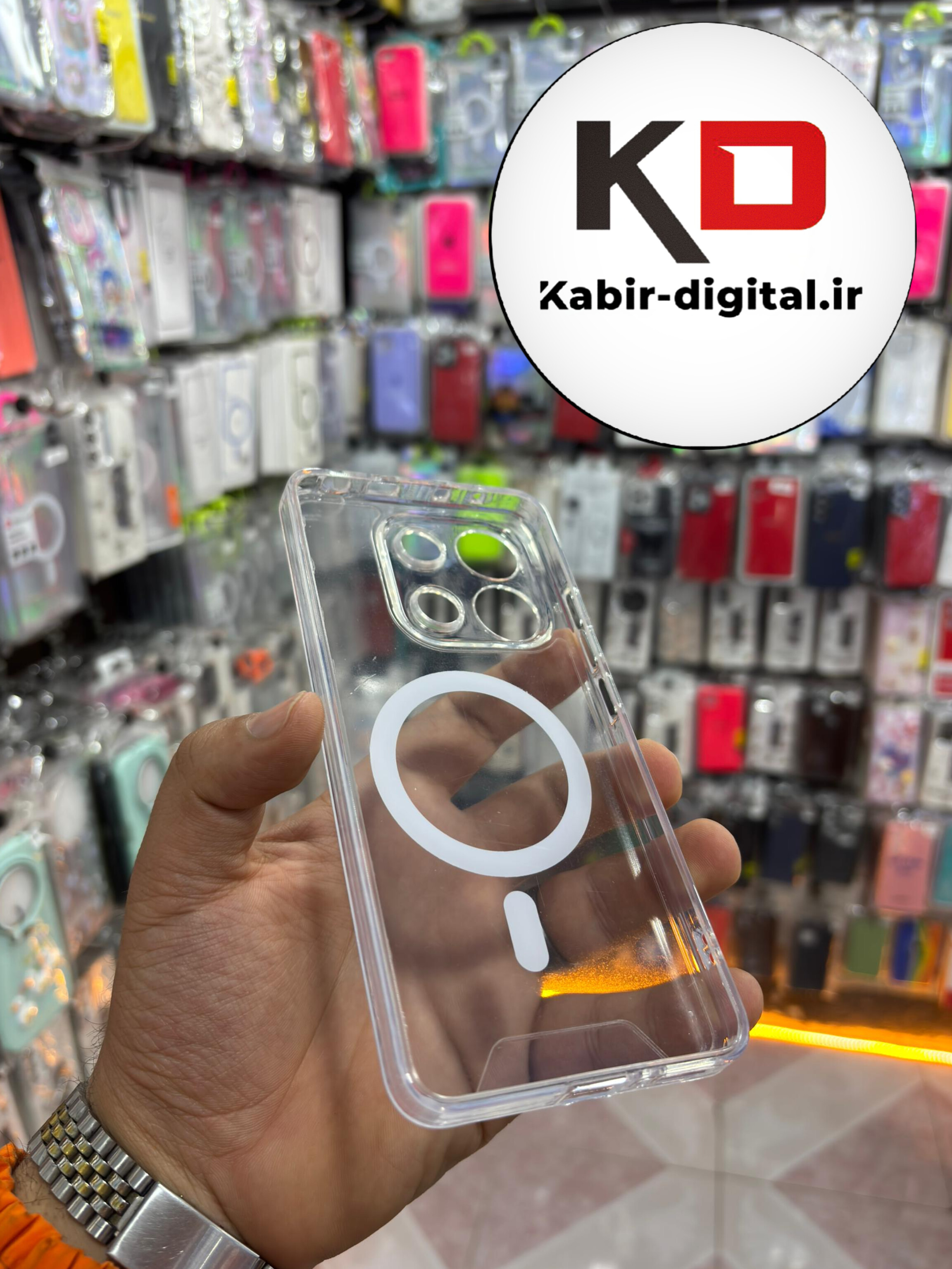 قاب گوشی Note 13 4g شیائومی شفاف مگ سیف Magsafe های کپی