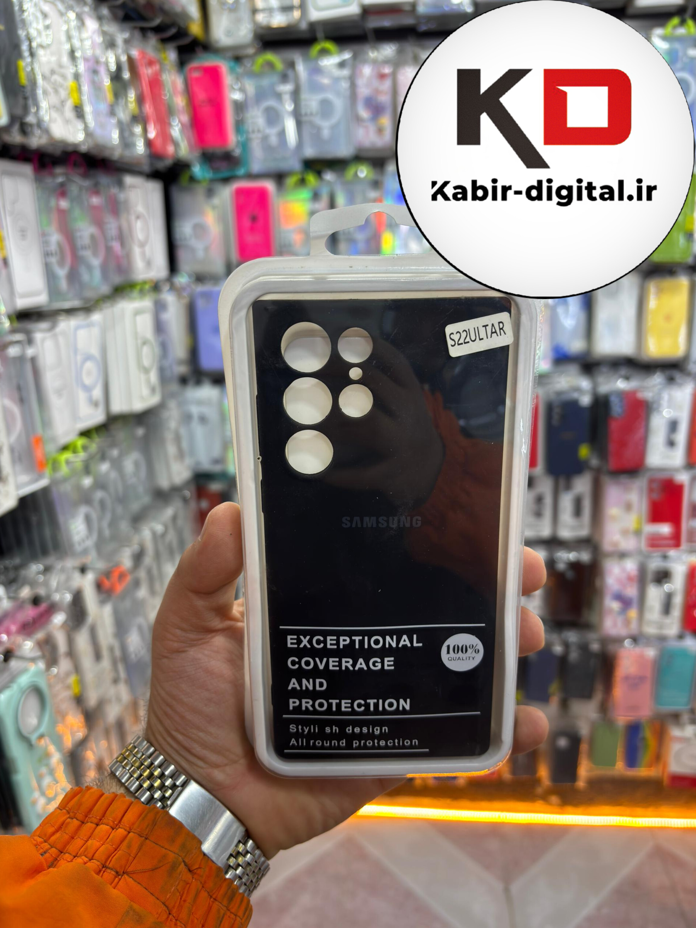 قاب گوشی Galaxy S22 Ultraسامسونگ سیلیکونی اورجینال پاک کنی درجه یک زیربسته محافظ لنز دار مشکی