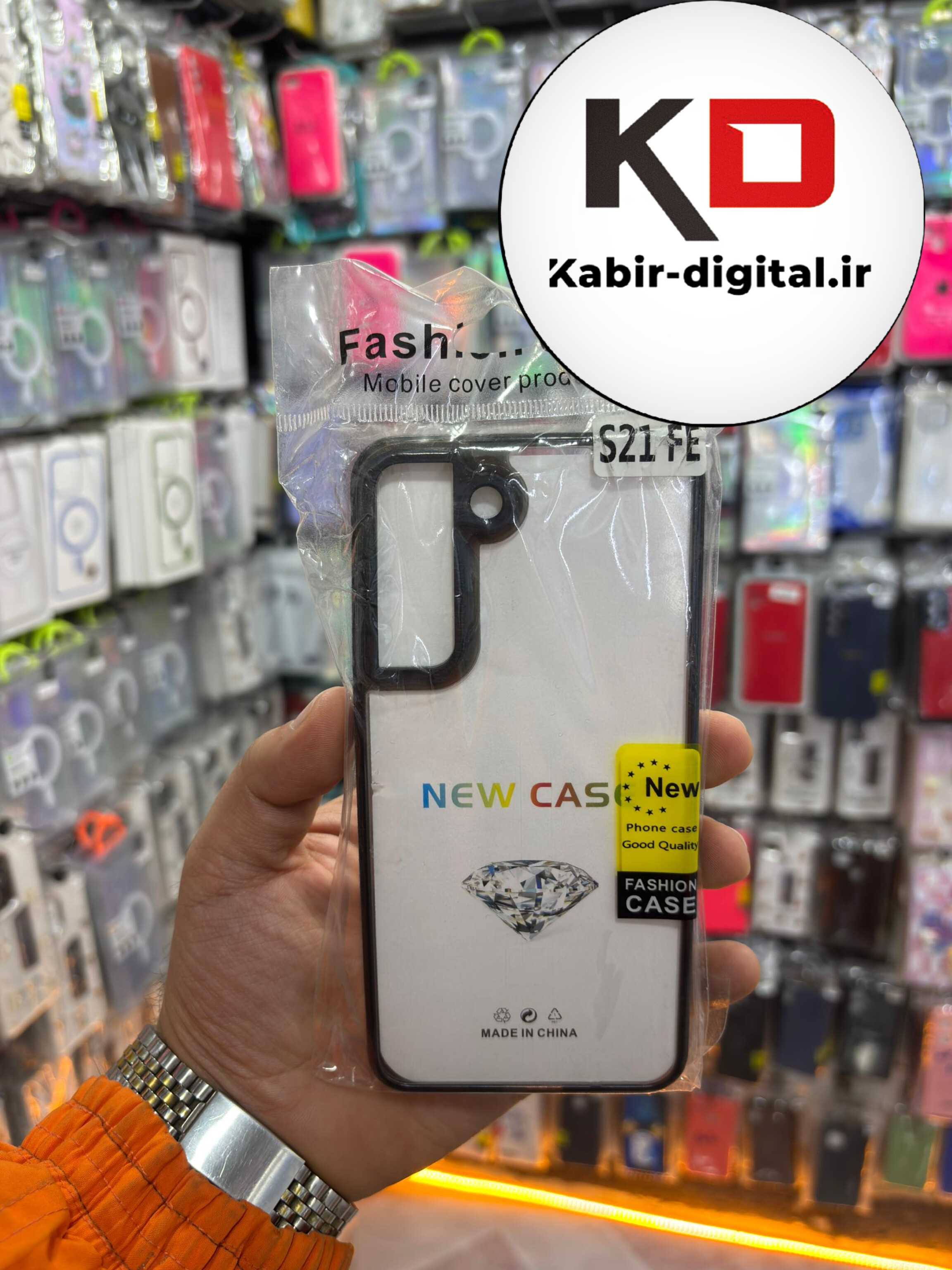 قاب گوشی Galaxy S21 FE سامسونگ اورجینال Pro Camera طرح پشت طلق شفاف دور ژله ای محافظ لنز دار مشکی