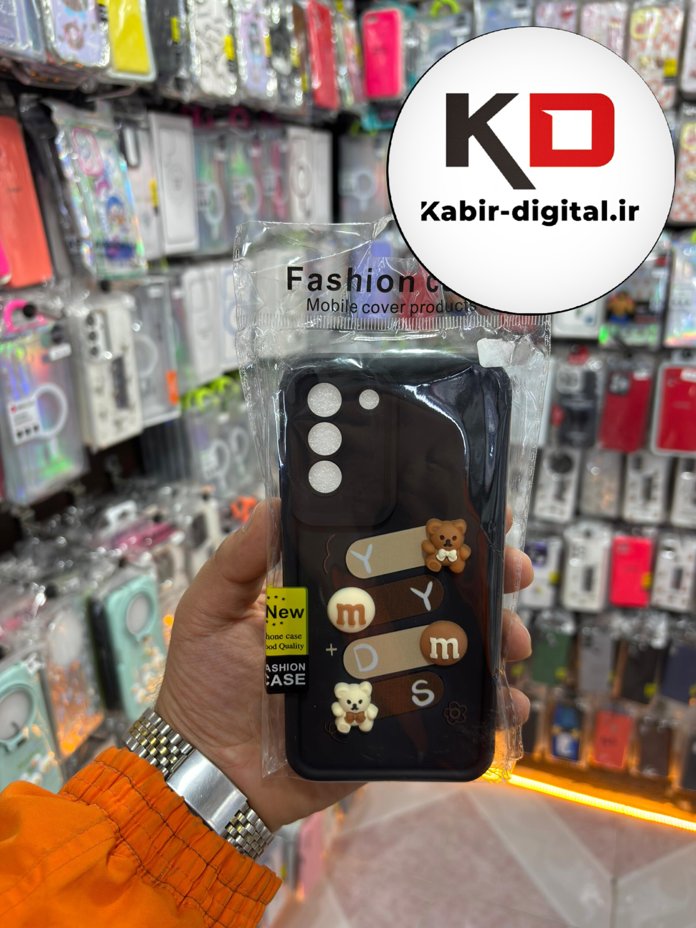 قاب گوشی Galaxy S21 FE  سامسونگ طرح سیلیکونی ژله ای سه بعدی برجسته عروسکی COFFEE Baby محافظ لنز دار مشکی