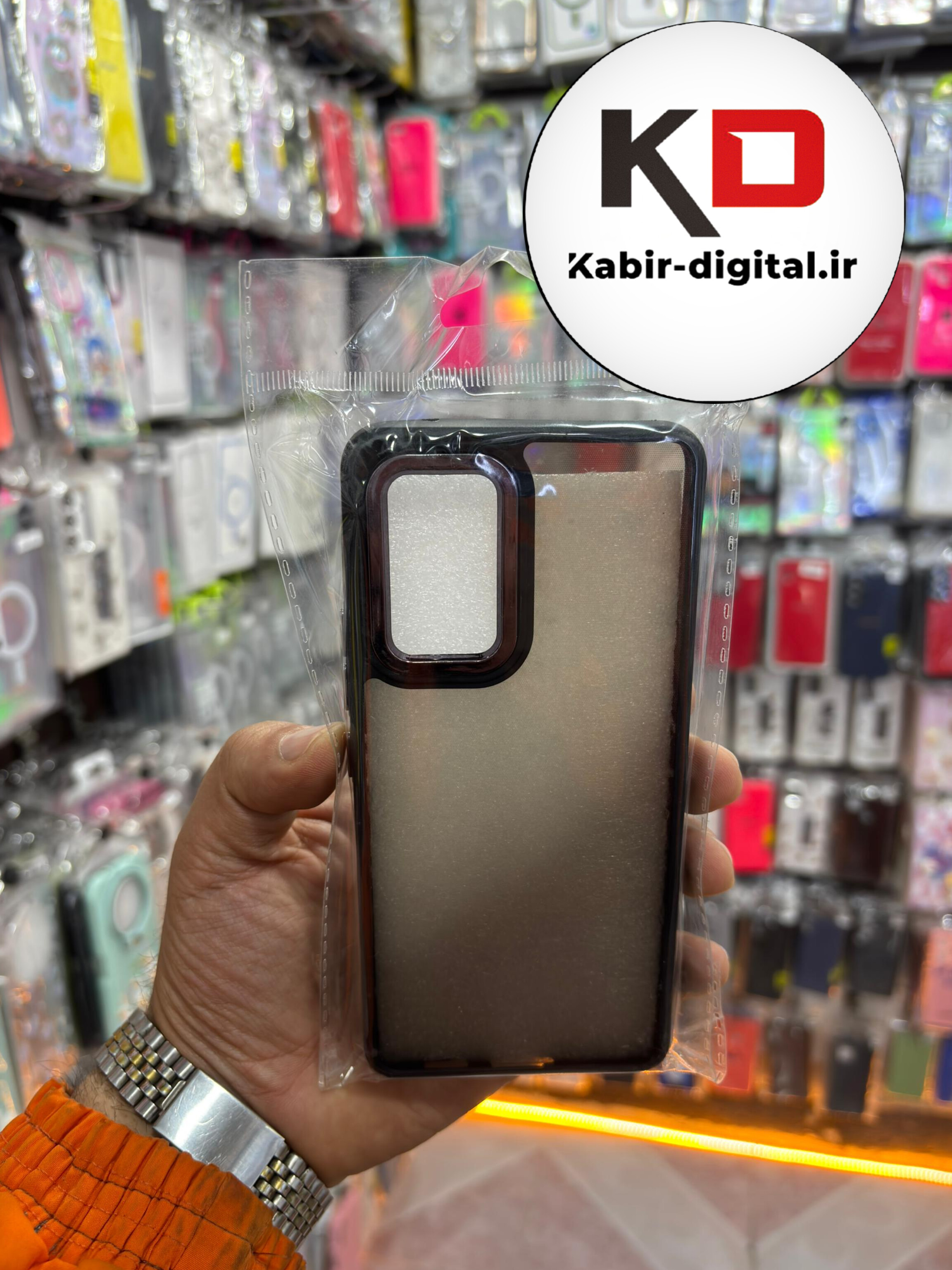 قاب گوشی Galaxy A53 سامسونگ طرح پشت مات متال کیس دور سیلیکونی مشکی
