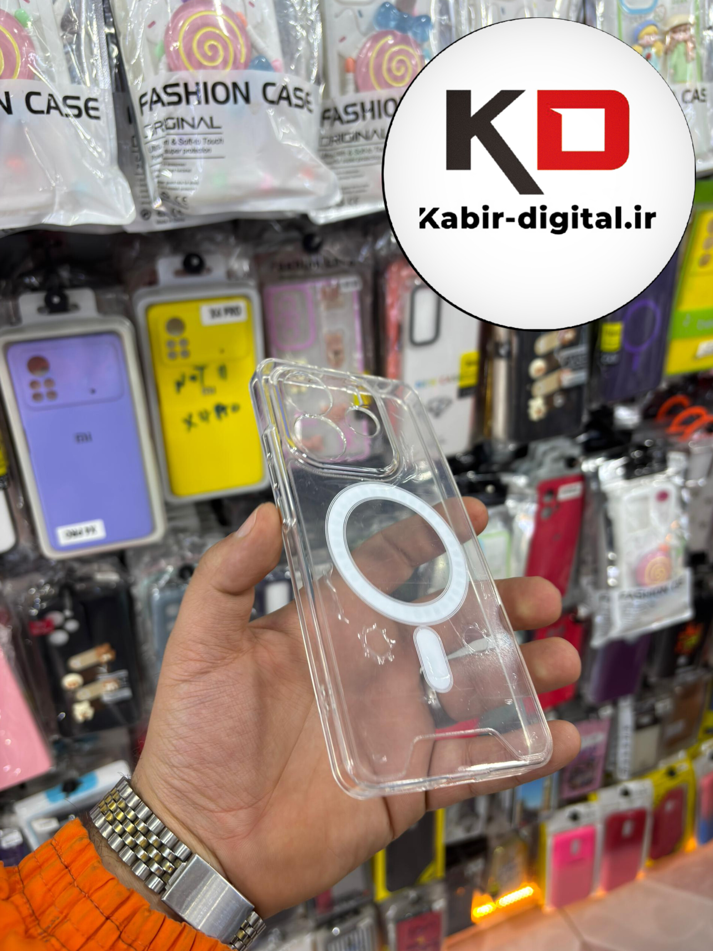 قاب گوشی Redmi Note 14  4g شیائومی شفاف مگ سیف Magsafe های کپی